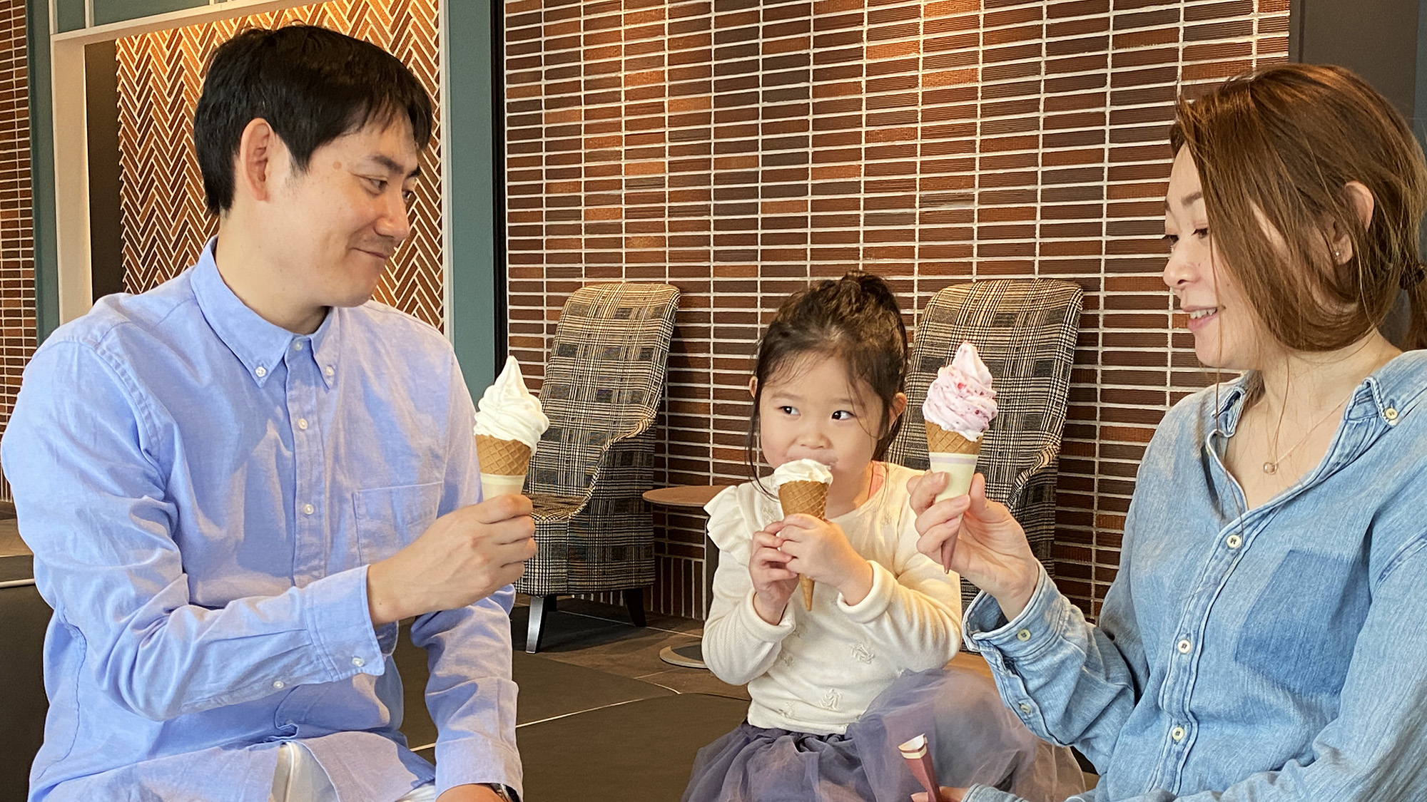 ■北からの贈り物／北海道産ミルクで作られているアイスクリームは濃厚でクリーミーです