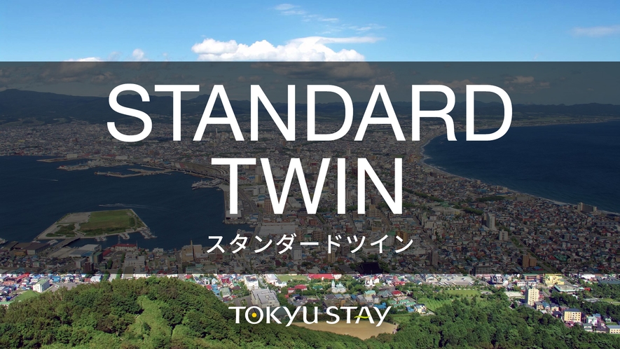 ■スタンダードツイン／19㎡　シングルベット2台　ミニキッチン付　全室無料Wi-Fi