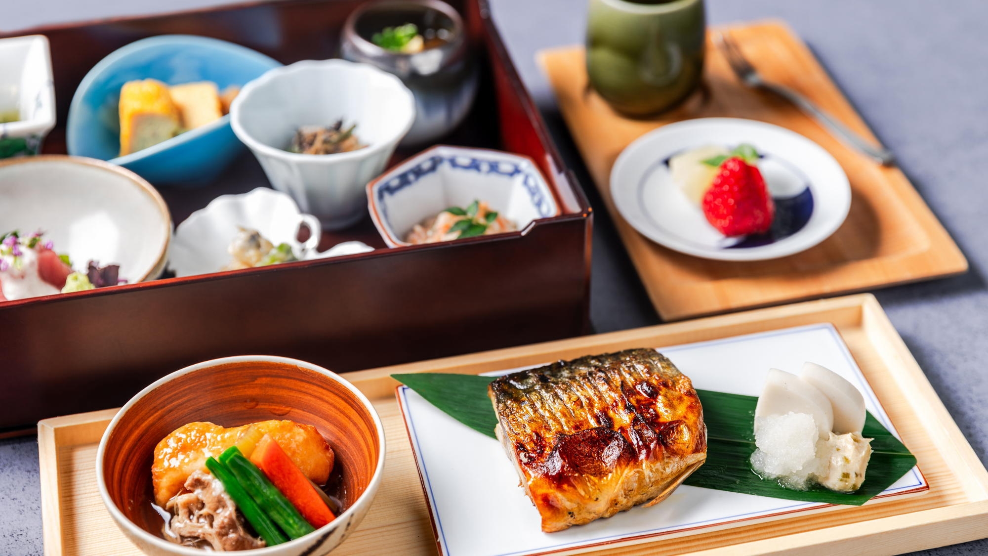 【朝食付き】選りすぐりの地の食材を使用したご朝食