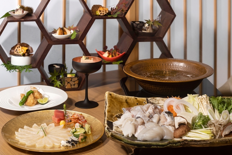 【期間限定】ふぐ鍋コースプラン◆メインダイニング「六つ喜」◆【1泊2食付】