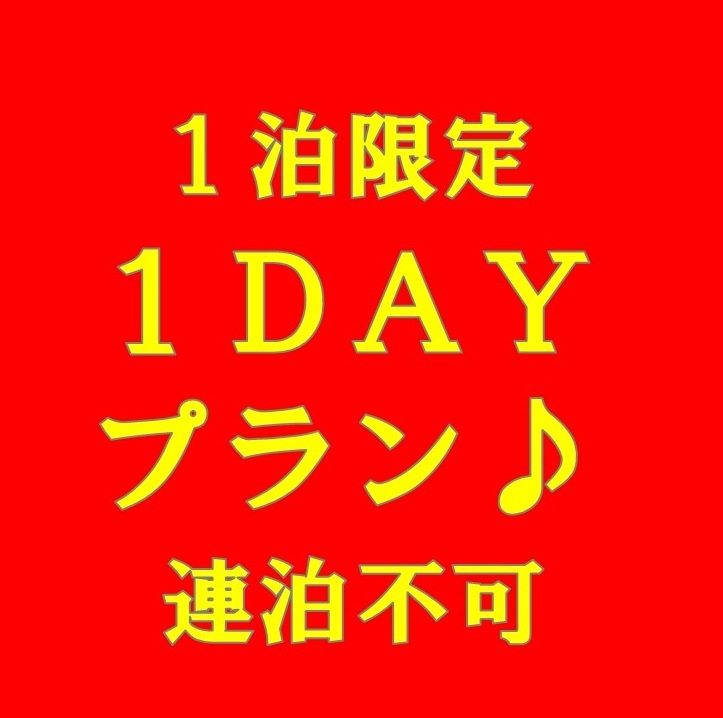 【ネット限定☆1泊限定】1DAYプラン♪　連泊不可　全館禁煙