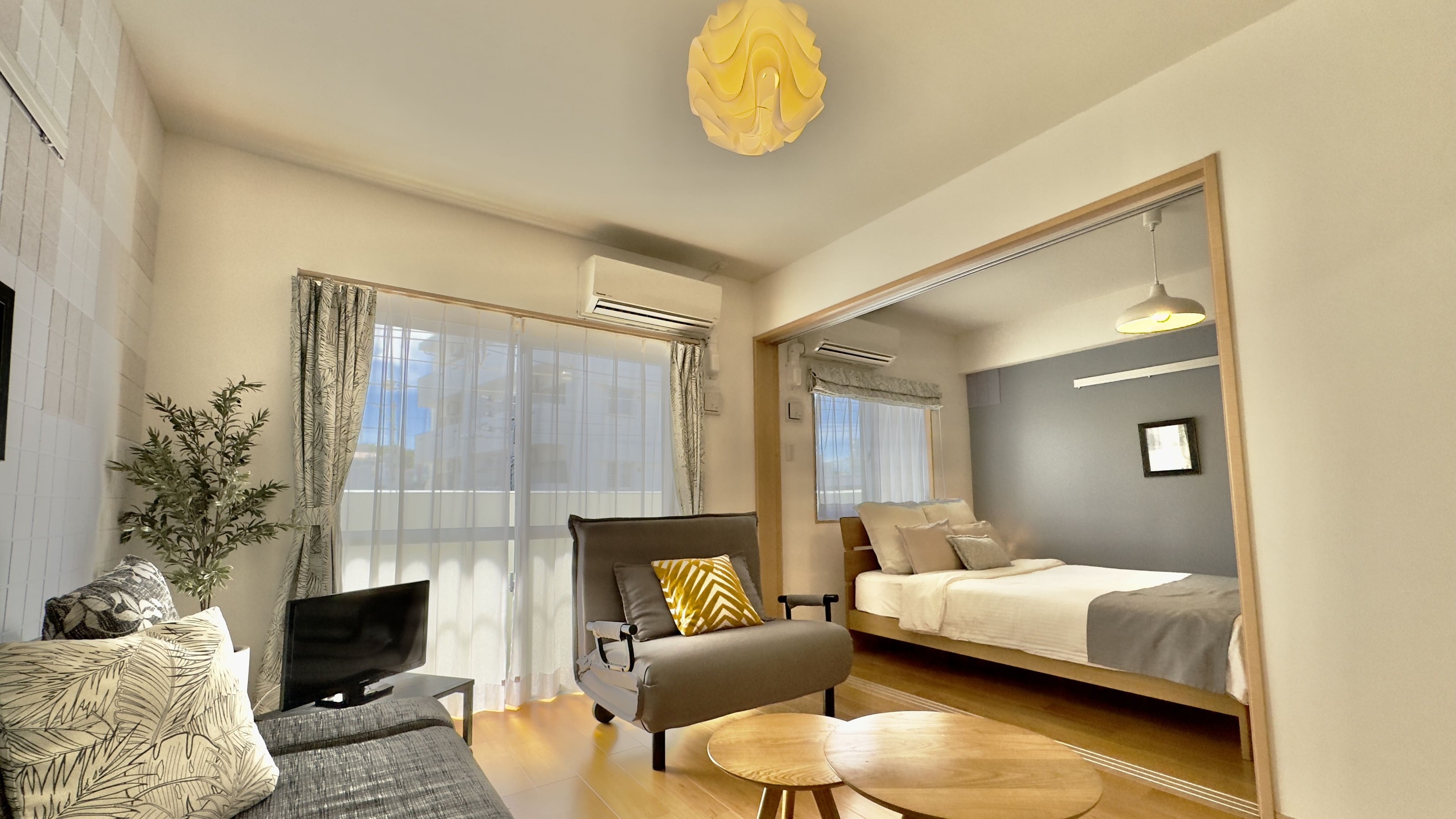 【2連泊割】　いつもより、ちょっと長めに沖縄を！オシャレなデザイナーズルーム！1LDK45㎡