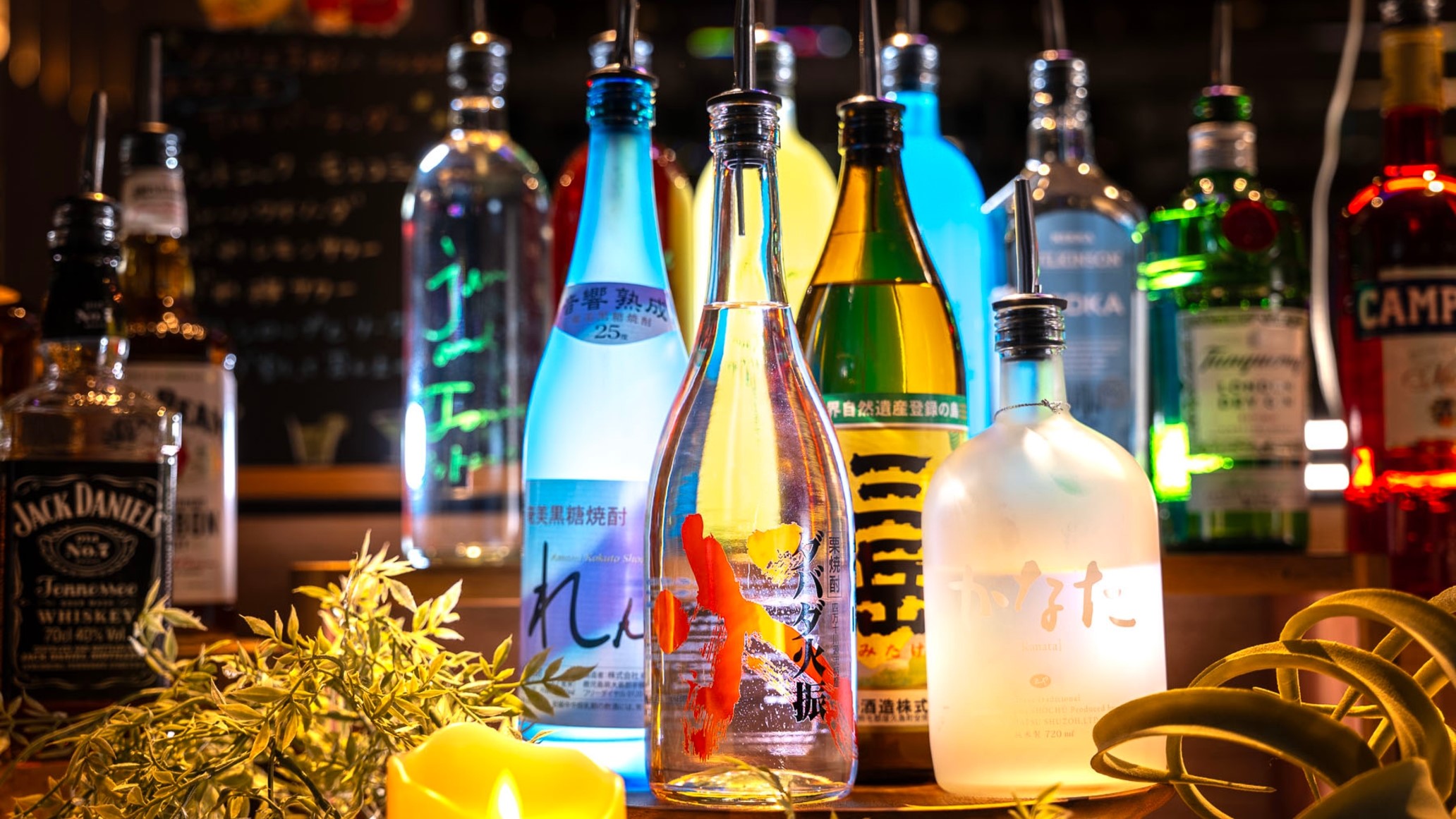 種類豊富な無料のウェルカムバー※お酒の種類は変更となる場合がございます
