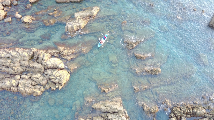 【カヤックツアー】泳がなくても海の良さを堪能できるのがカヤックの魅力。天草のすばらしさをぜひ間近で