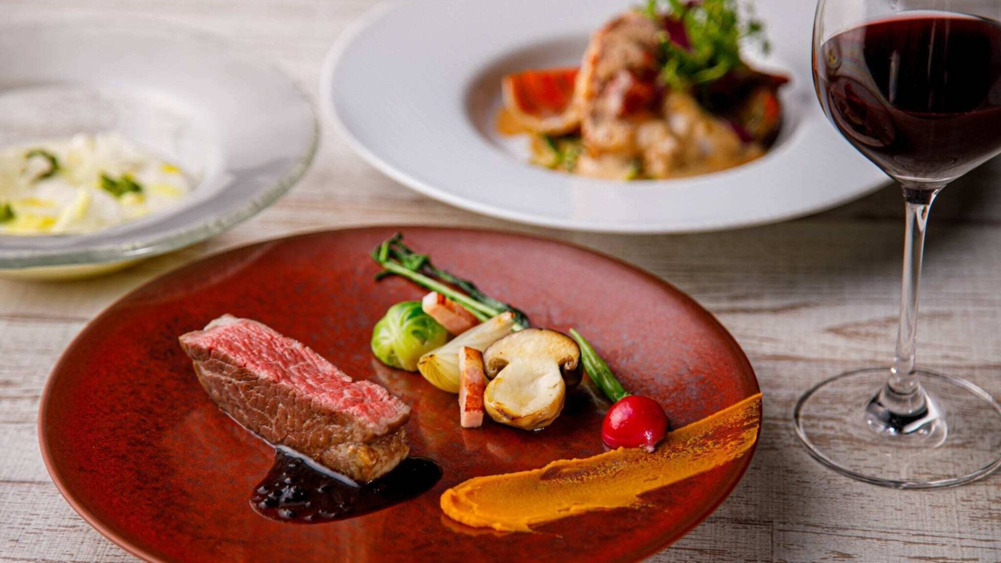 【地産地消ディナー】厳選5品で伊賀牛をリーズナブルに愉しむ、ショートコース＜2食付＞