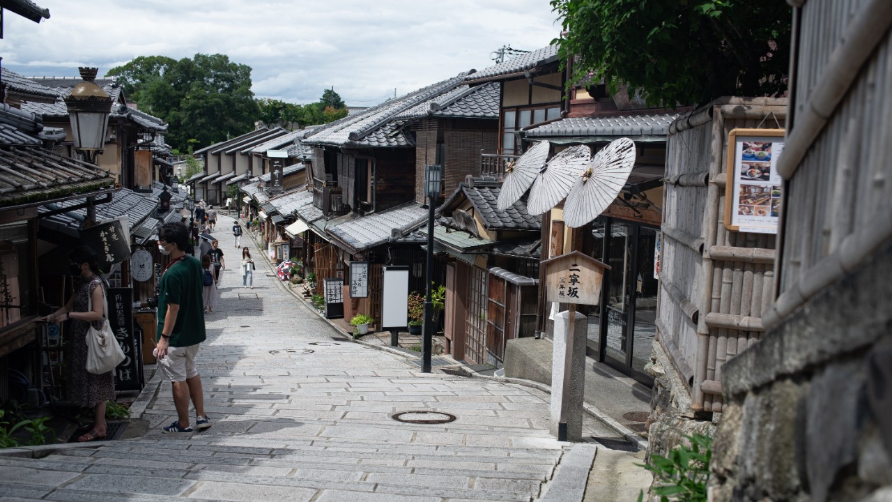 東山のまちなみ