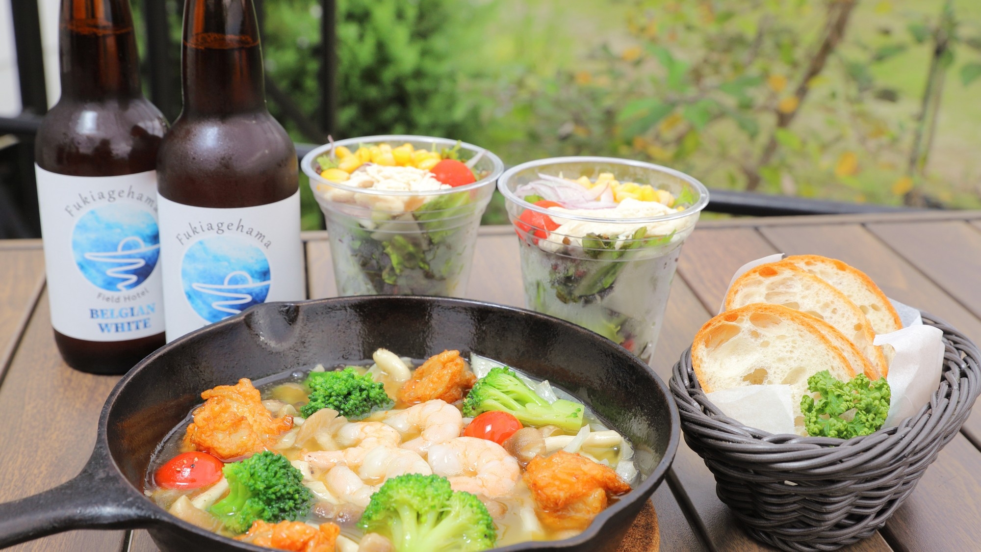 【グランピング】骨付き肉の海賊BBQカジュアルコース 全7品（2食付）