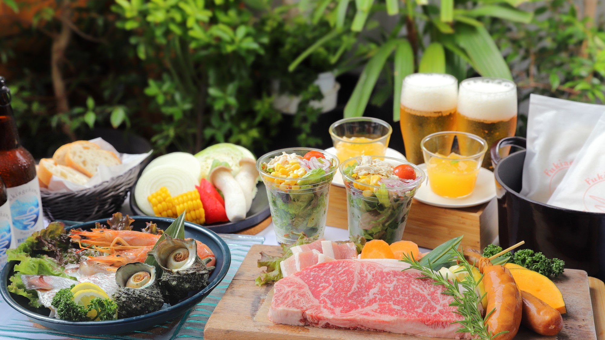 【グランピング】極上！地元食材を使ったプレミアムBBQコース（2食付）