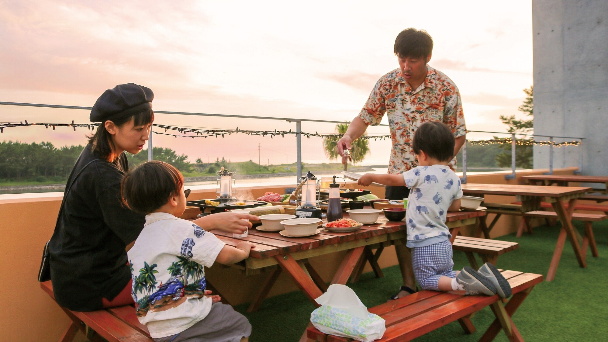 （ホテル）ビアガーデンでBBQを楽しむプラン（2食付き）