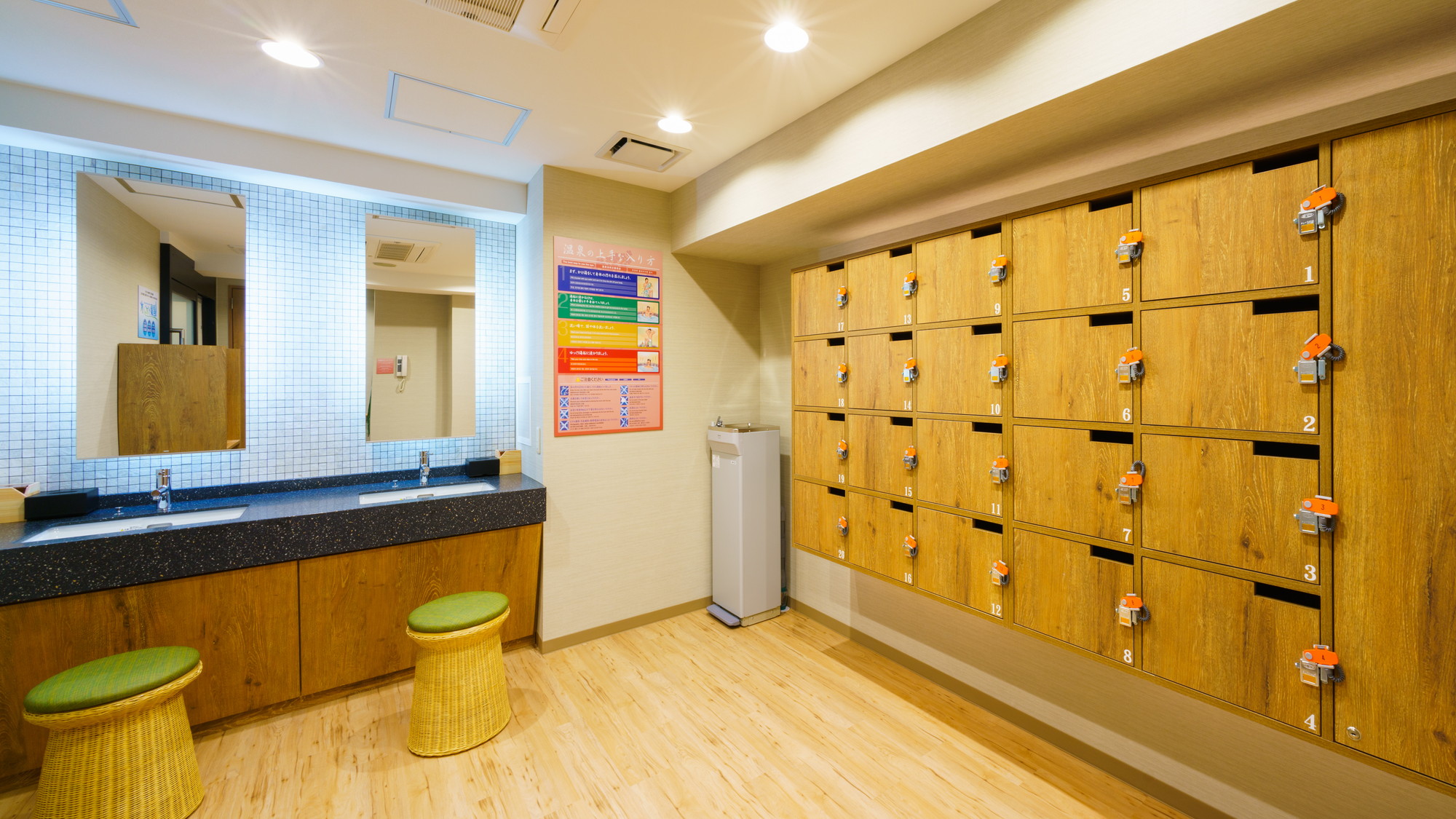 脱衣所は清潔感のある過ごしやすい空間
