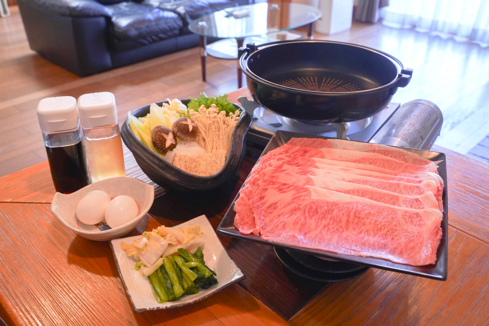 お部屋食 すき焼き