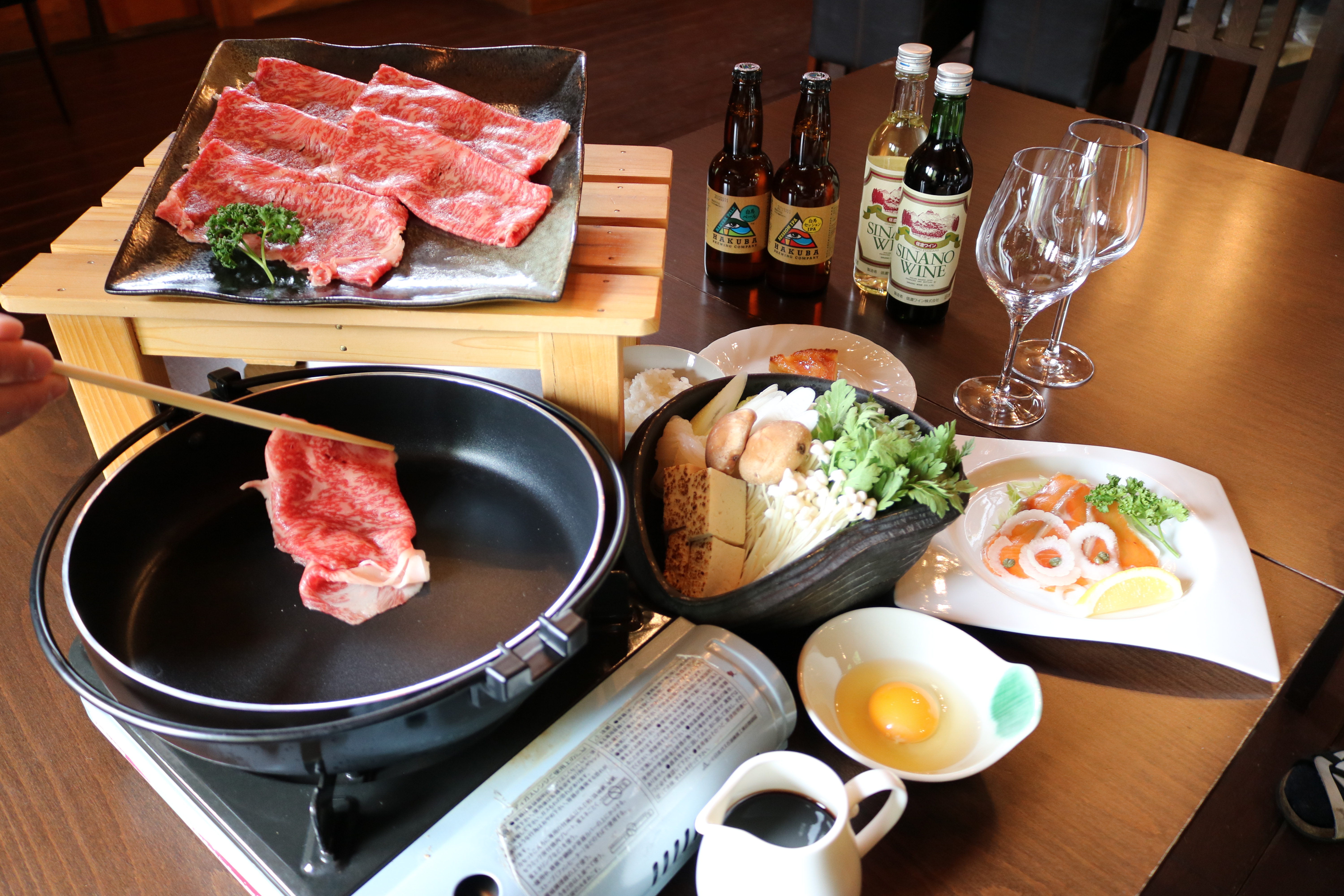 レストラン すき焼きコース