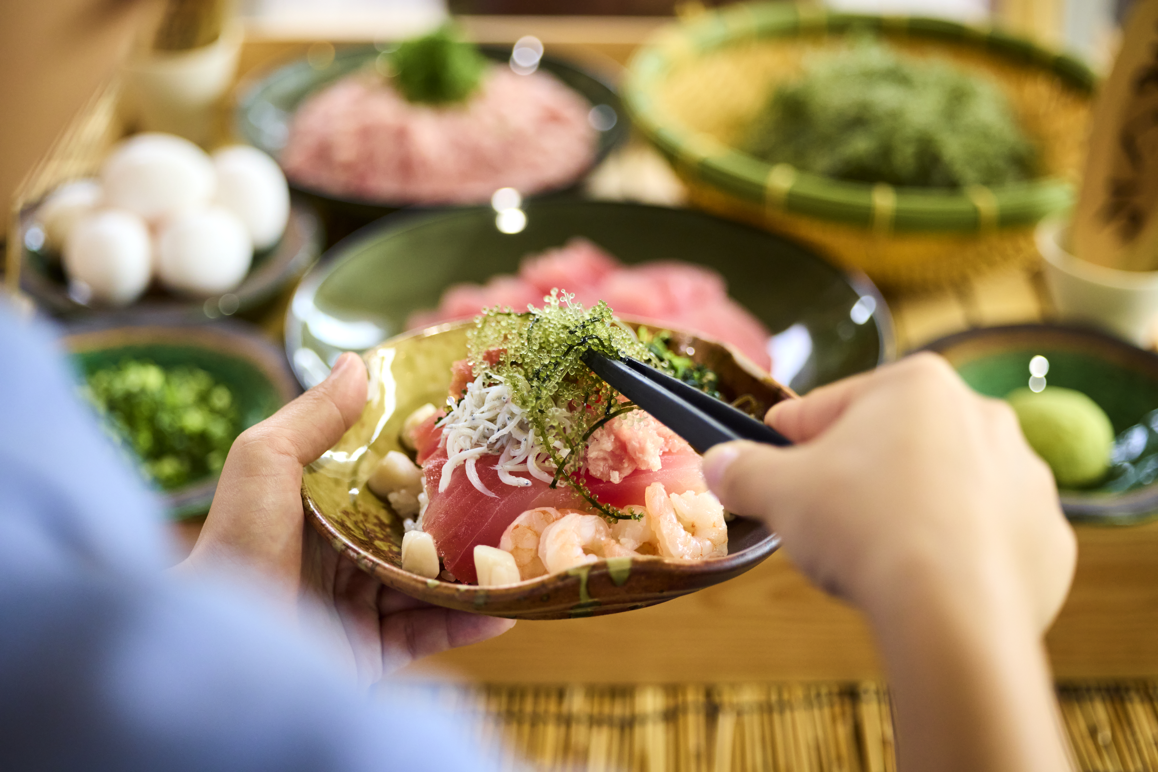 【サーフサイド・カフェ】朝食ビュッフェ：海鮮のっけ丼コーナー