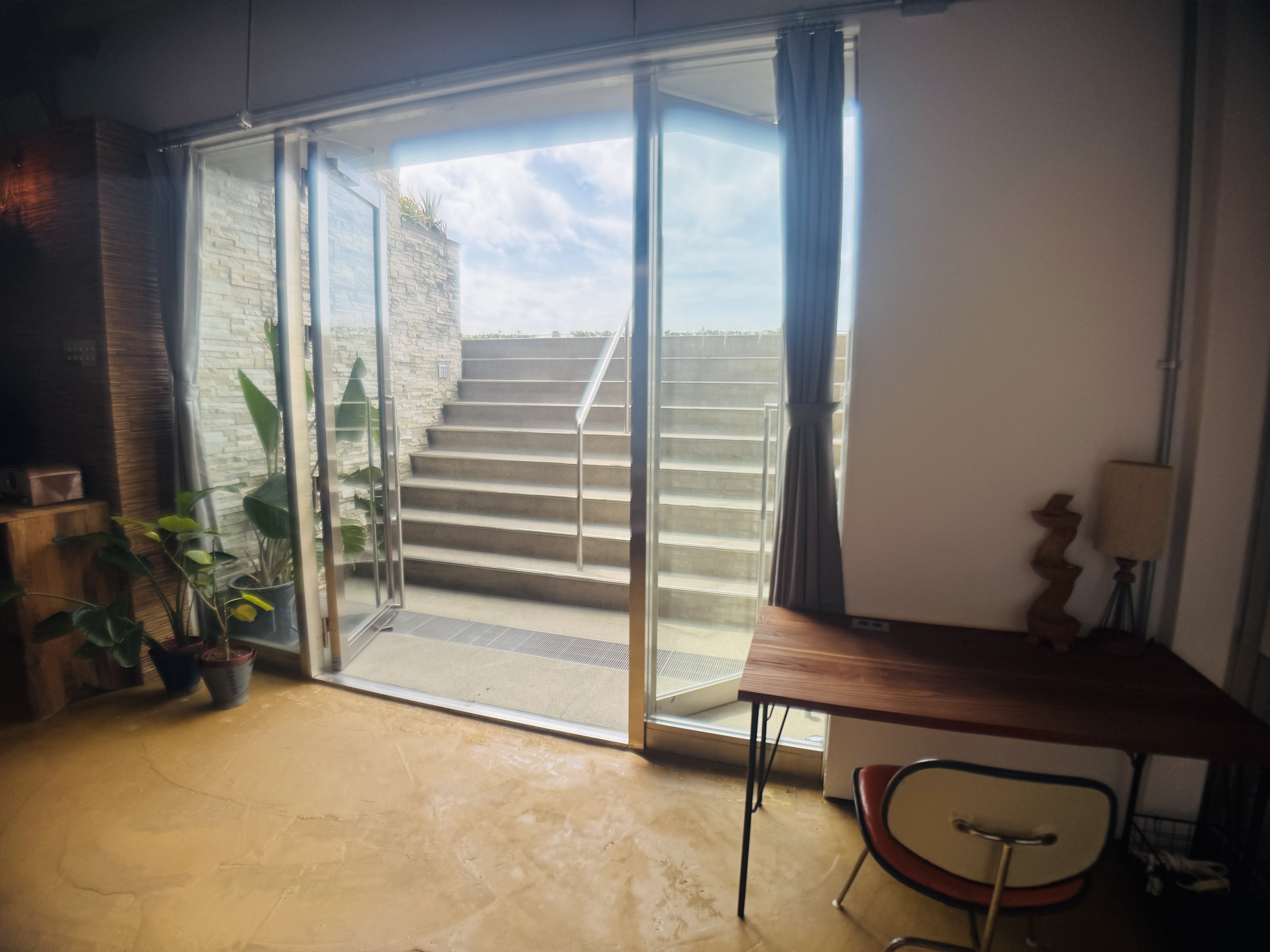 View from living room-condnium room(family room)