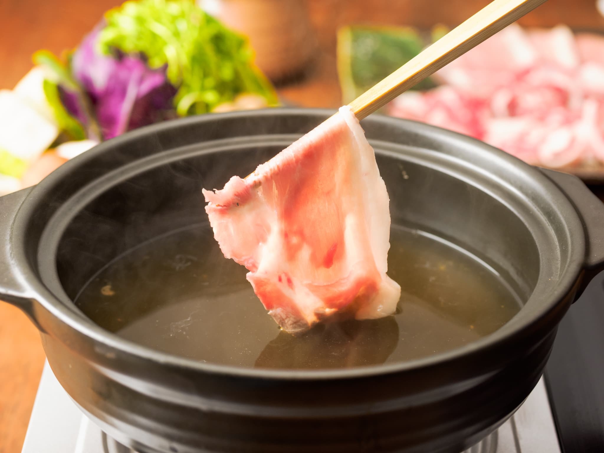 ＜夕朝食付＞沖縄食材で楽しむしゃぶしゃぶ食べ比べディナー