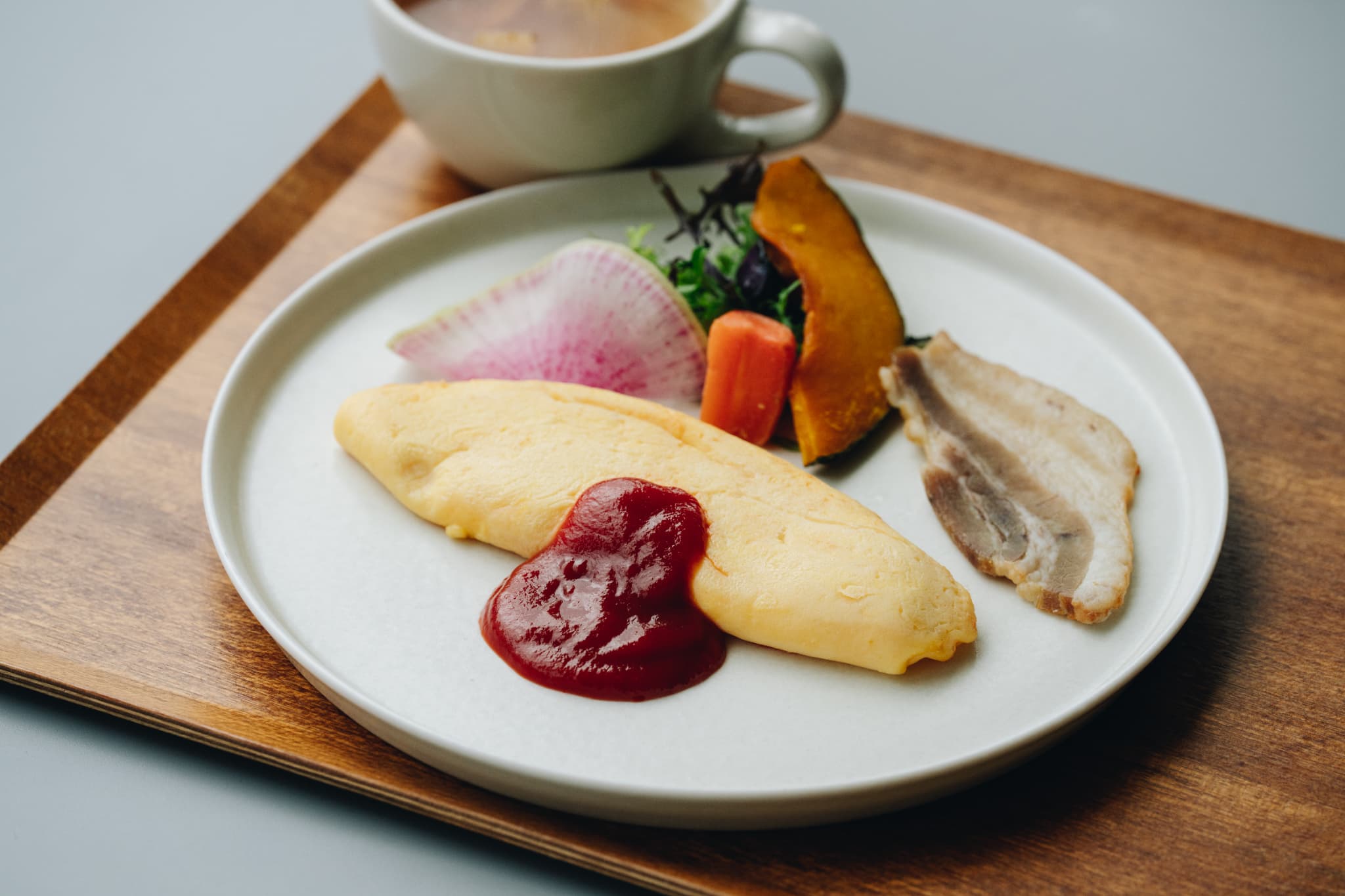 無料朝食　洋食プレート(6:30-9:00)