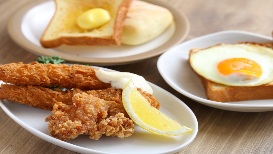 【朝食】◆鶏の唐揚げ・エビフライ◆