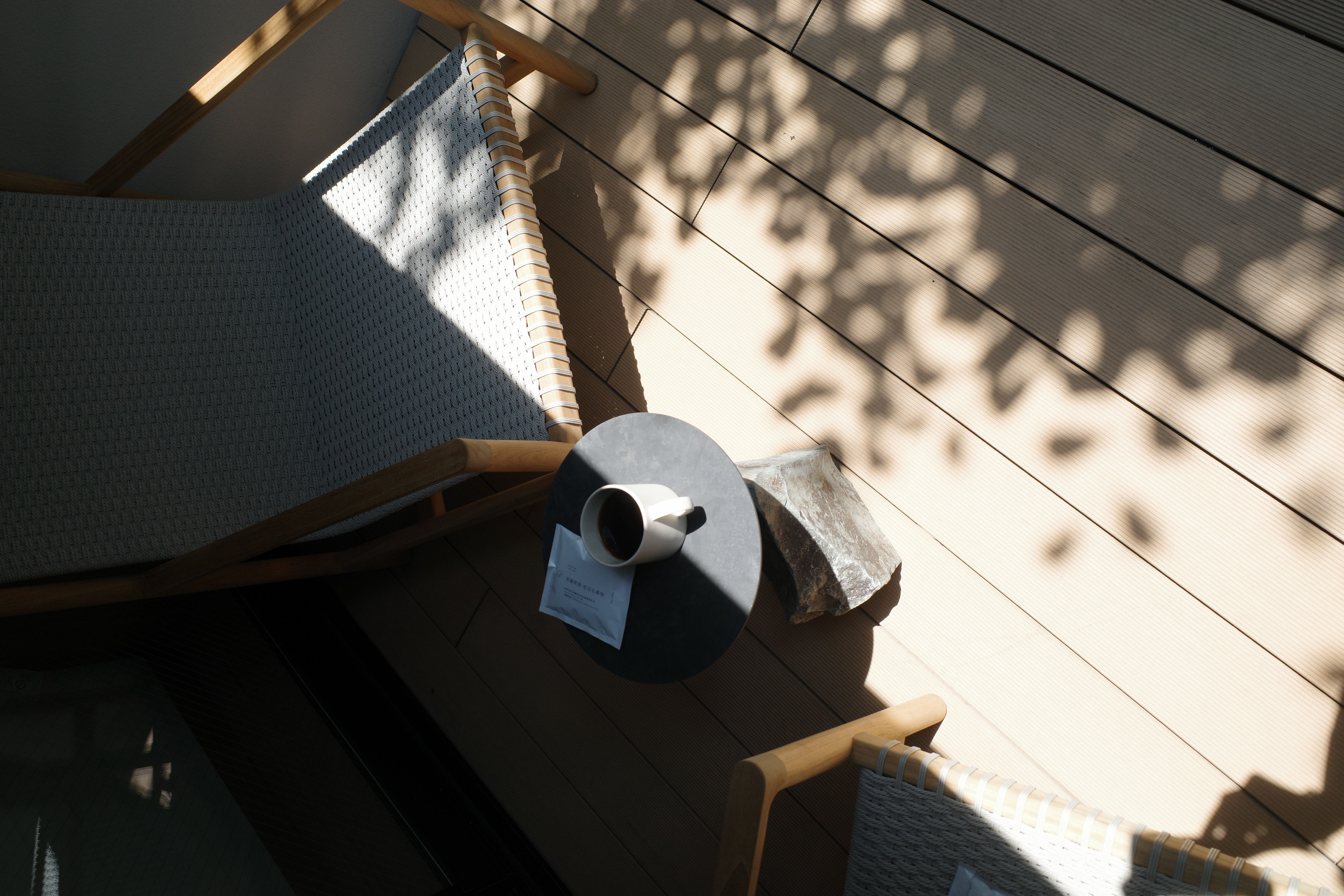 露天風呂付きデラックスツインルーム テラス写真