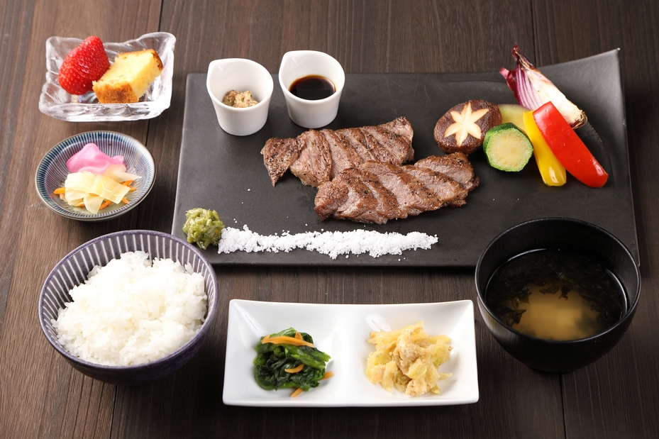 【二食付き】山形牛ステーキ御膳プラン＜夕朝食付＞