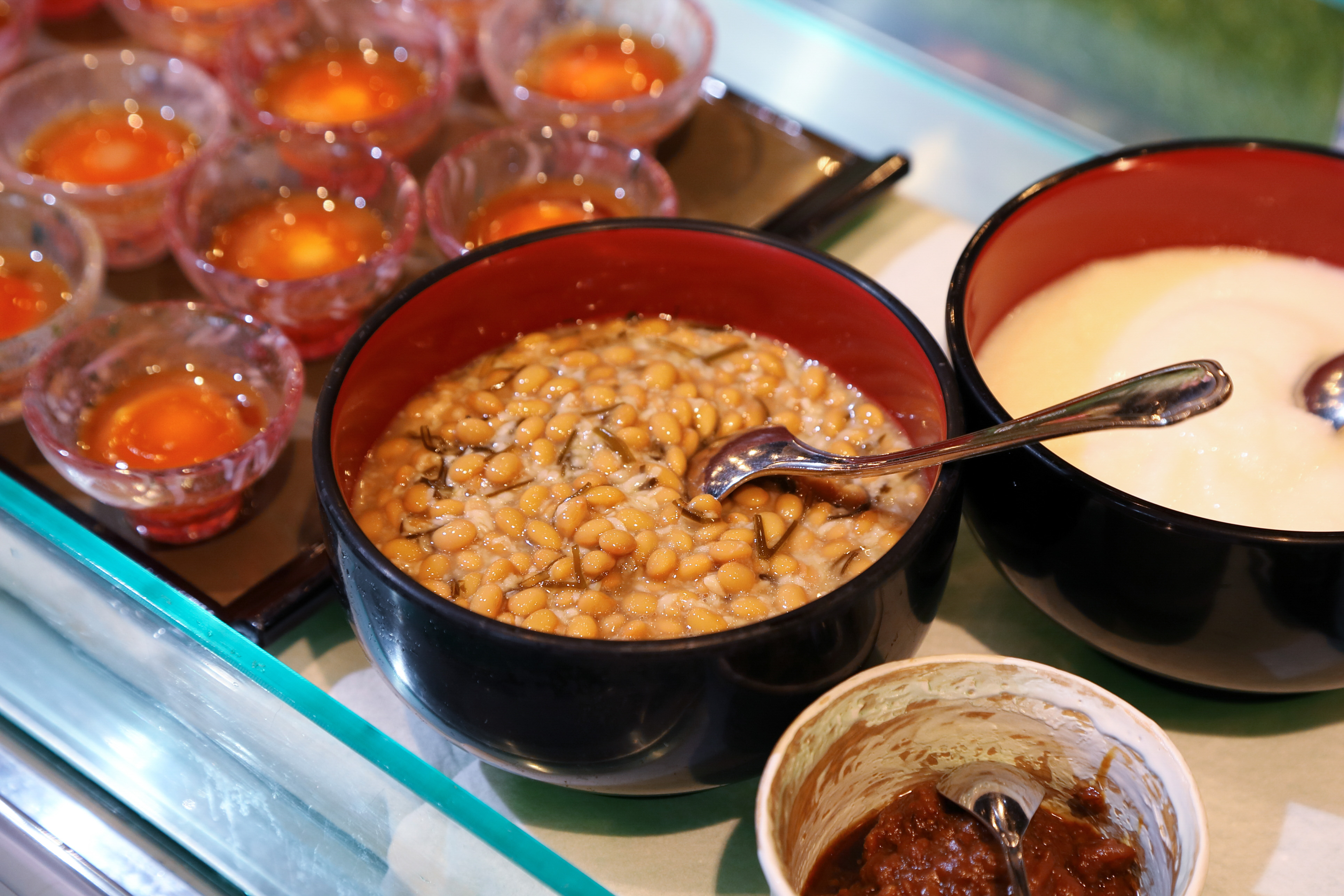 朝食バイキング　塩納豆