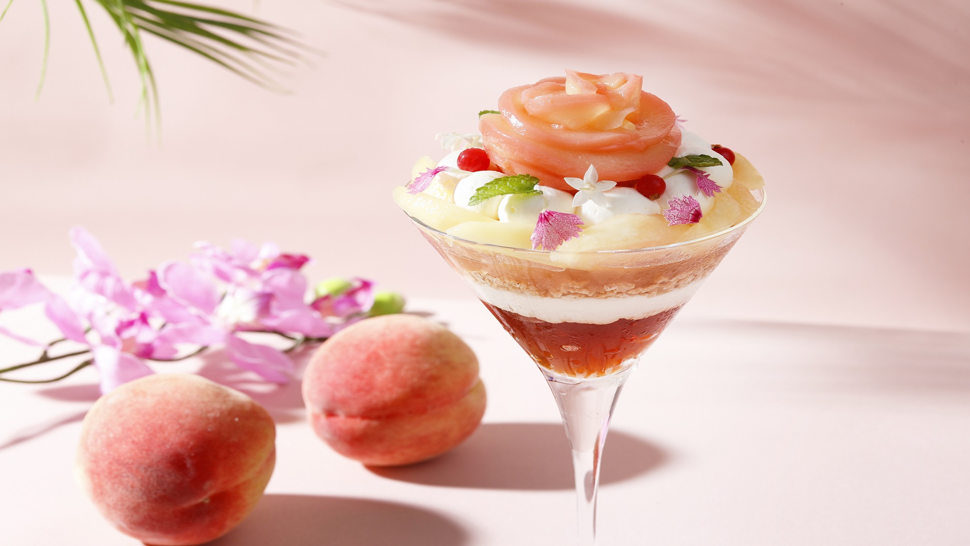 「白桃パフェ」「マンゴーパフェシャーベット」