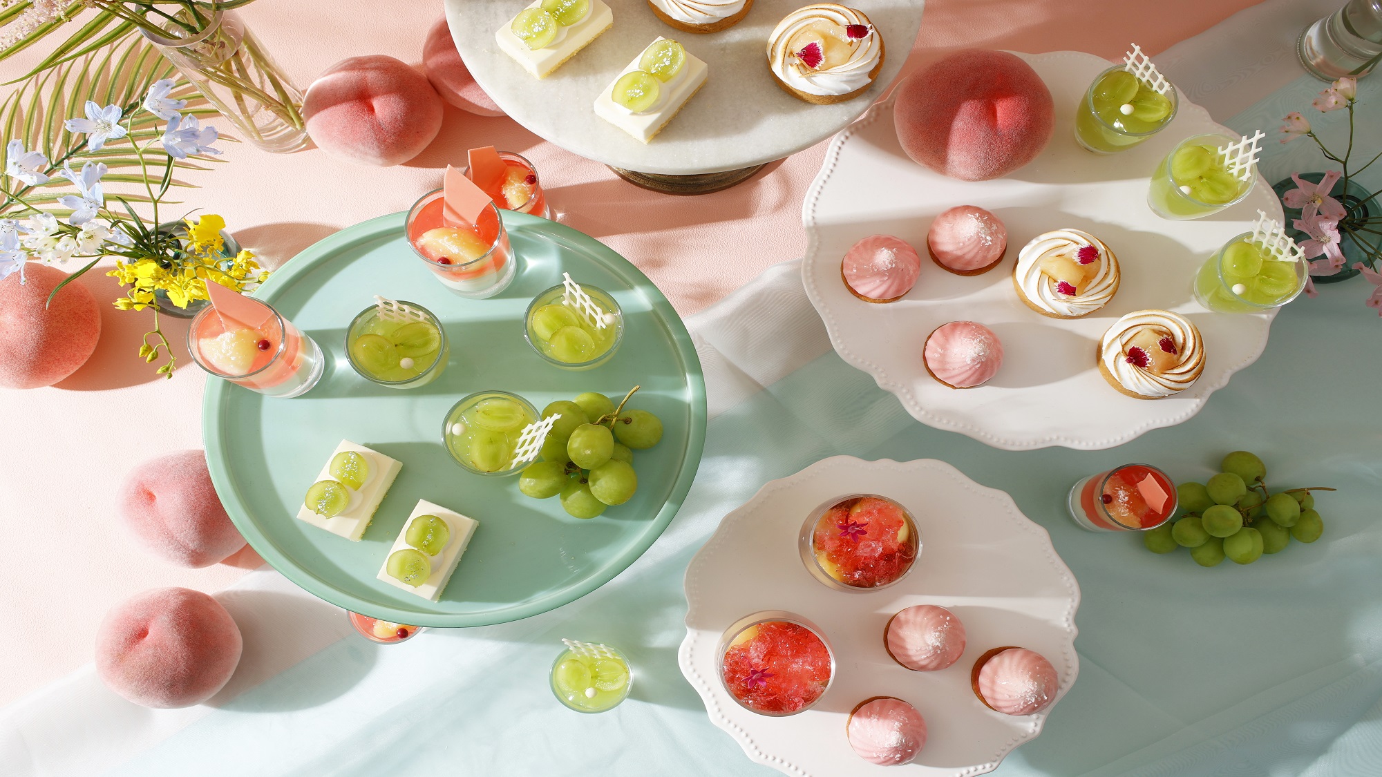 桃＆シャインマスカットアフタヌーンティー