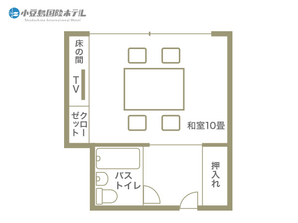 Main building Japanese-style room 10 tatami sketch