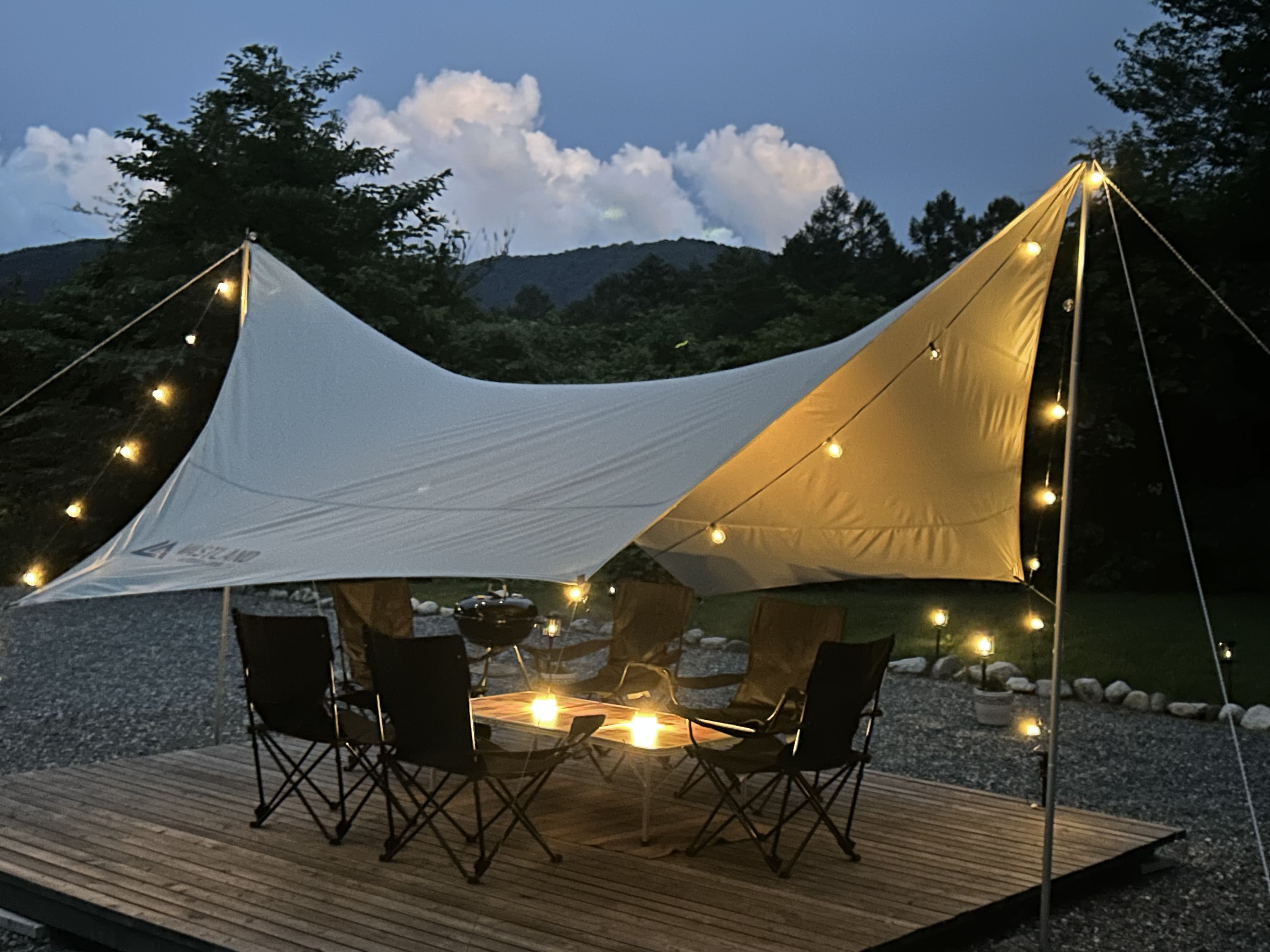 お庭でBBQ! BBQコンロ無料貸出中！