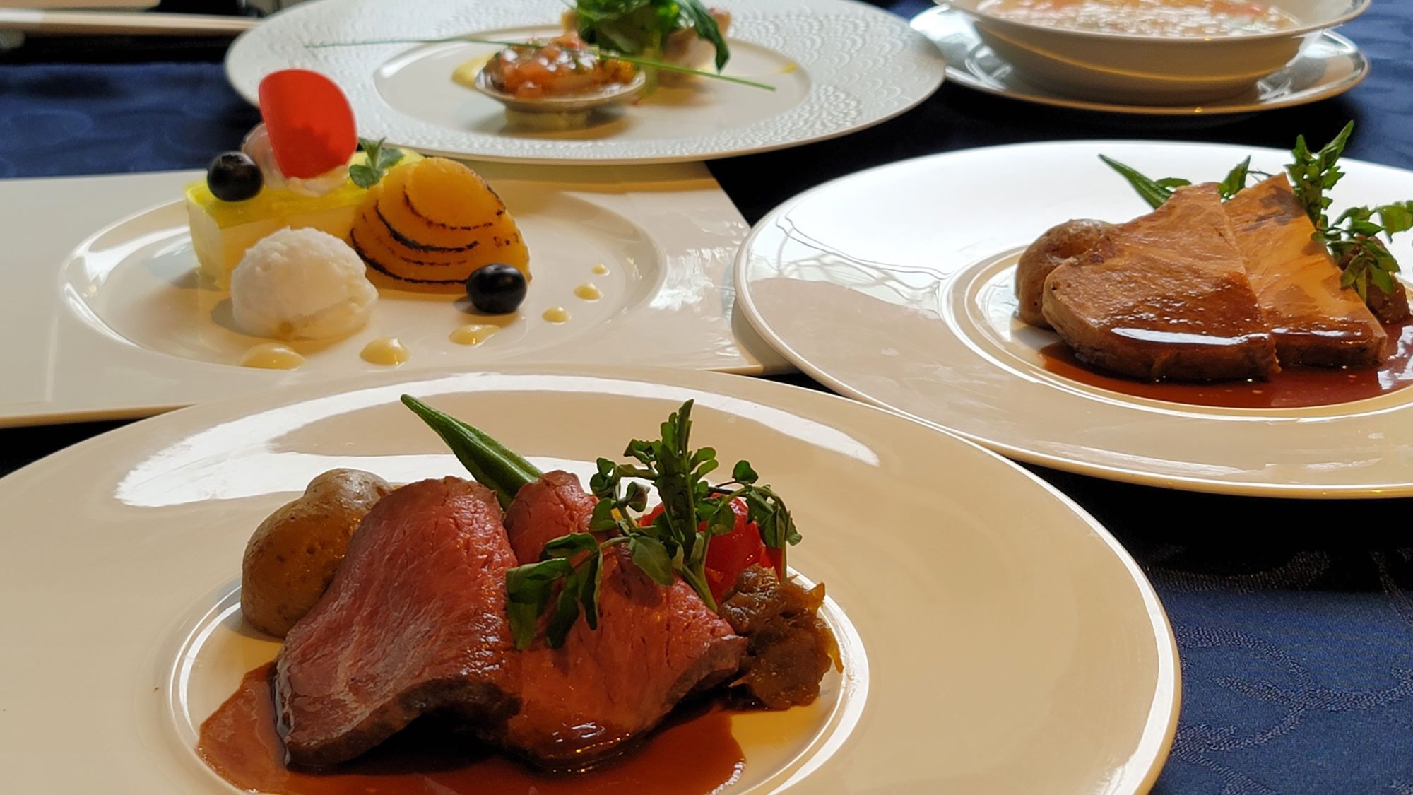 【グルメプラン】≪肉料理2種のアンサンブル≫を堪能★欲張り贅沢ディナー