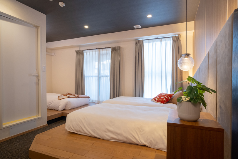 《27平米》 デザイナーツイン (禁煙) 【1-３名利用可】