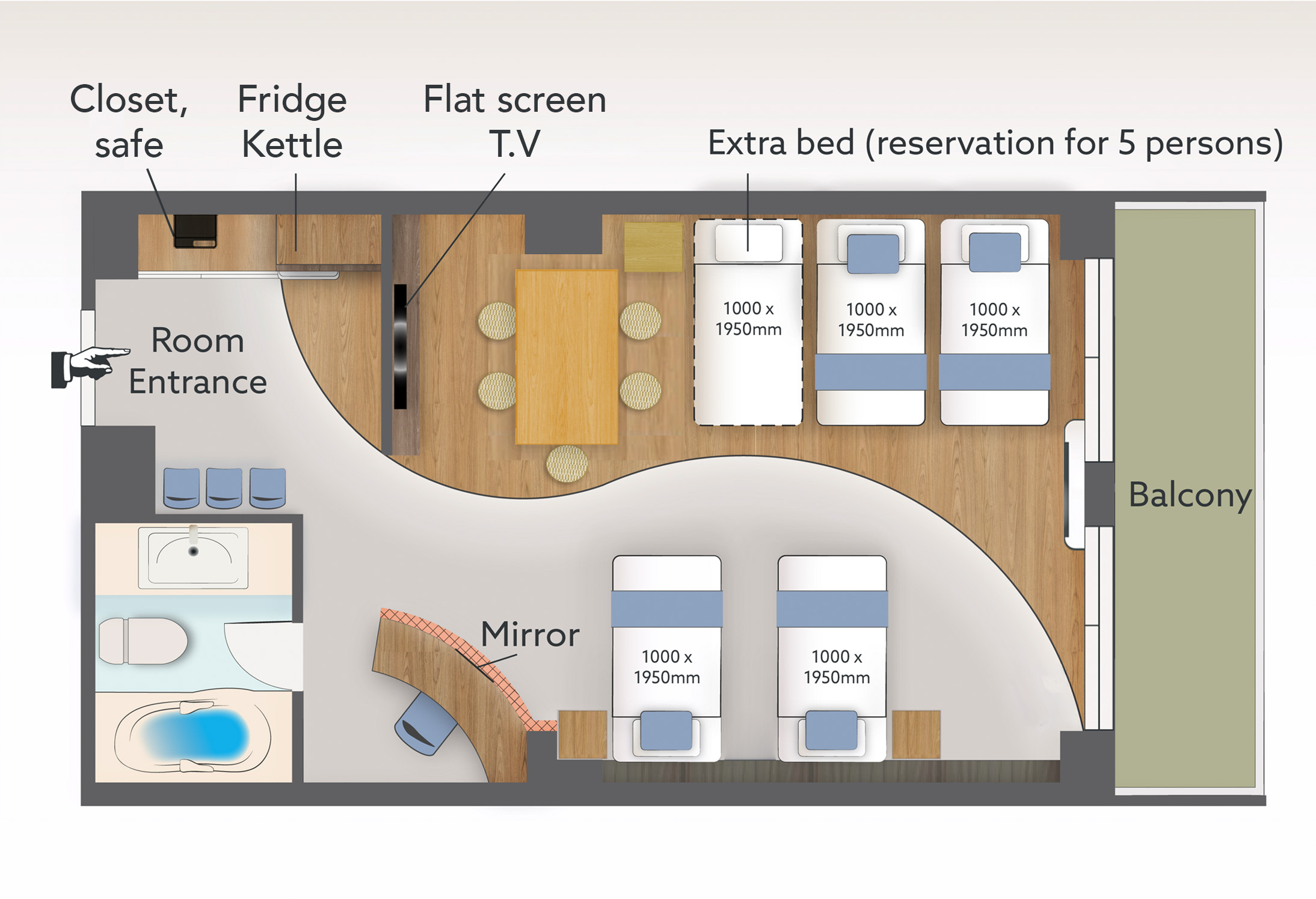 《当館１室のみ・５４平米》シグネチャースイート (禁煙)