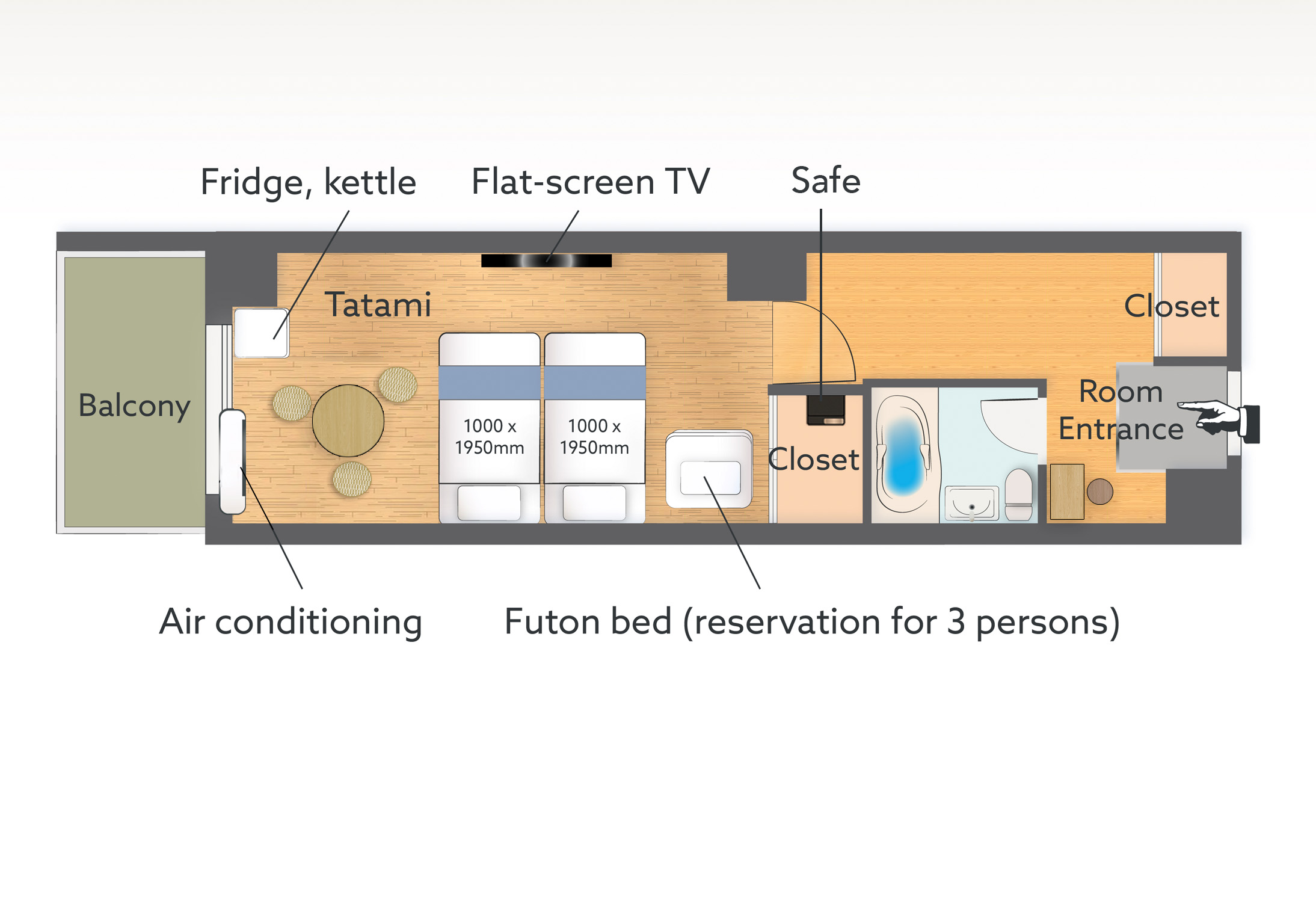 《２６平米》 和洋ハリウッドツィン 【禁煙 1-3名利用可】