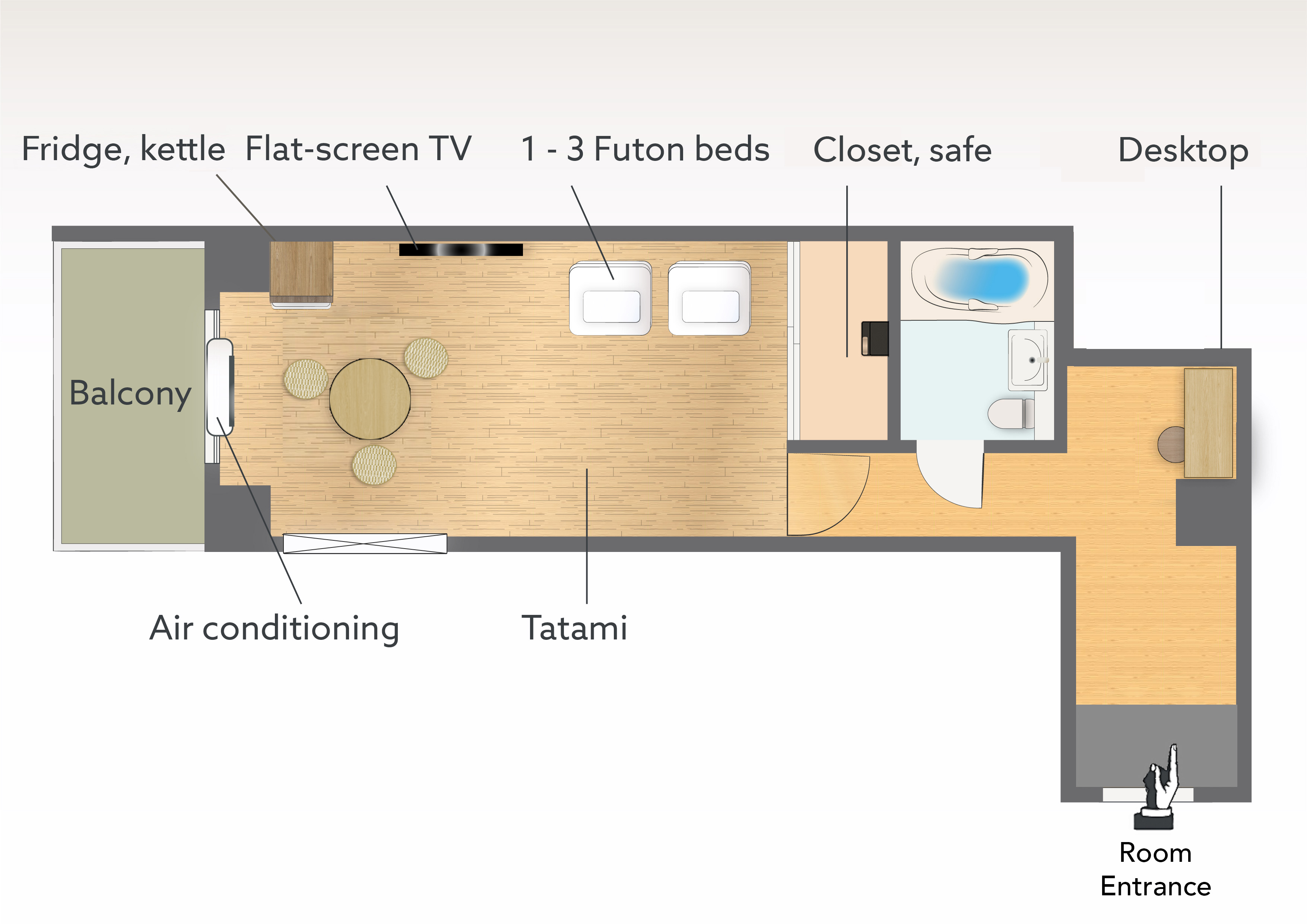 《２３平米》エッセンシャル和室 (禁煙) 【1-３名利用可】