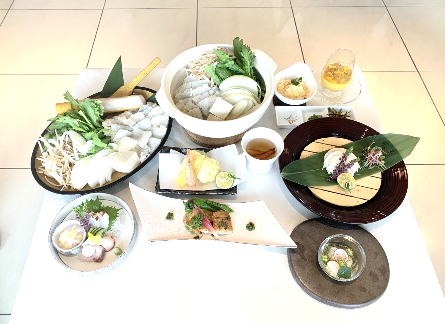 夏の高級魚　鱧（ハモ）料理づくしフルコースディナー