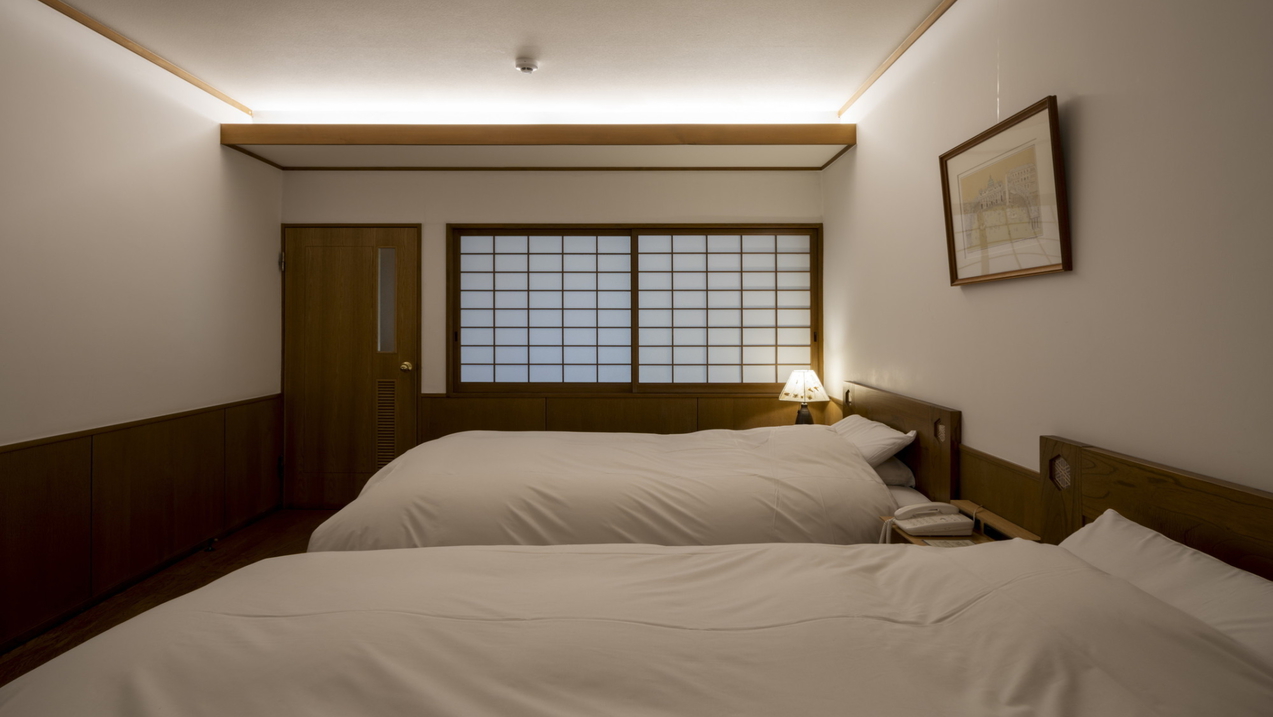 温泉内湯・中庭テラス付 和洋室「埴生」／1F