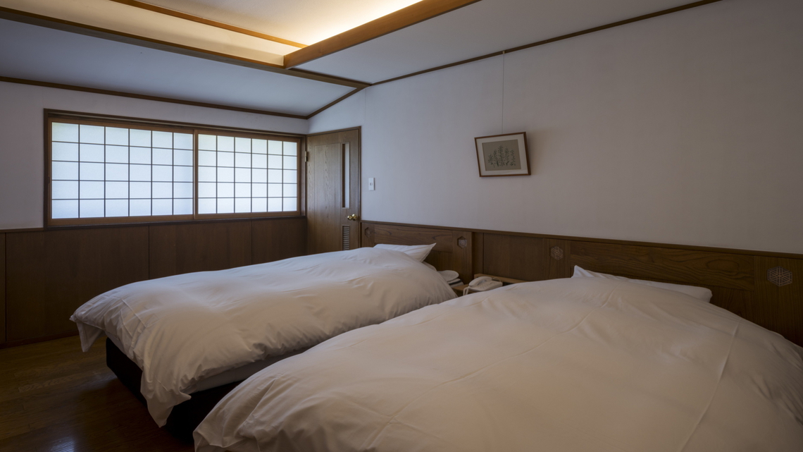 温泉内湯・テラス付 和洋室「くひな」/2F