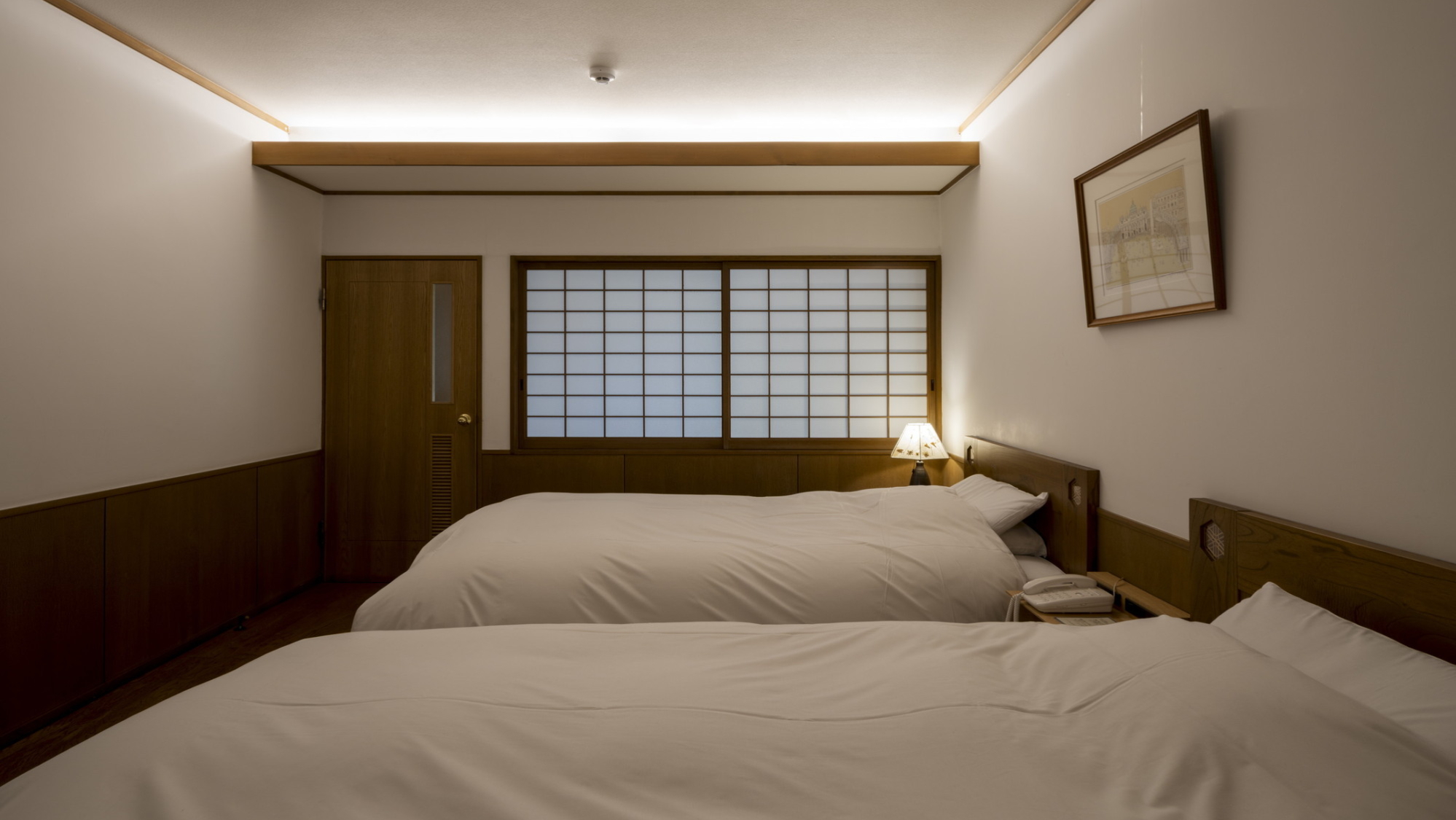 温泉内湯・中庭テラス付 和洋室「埴生」／1F