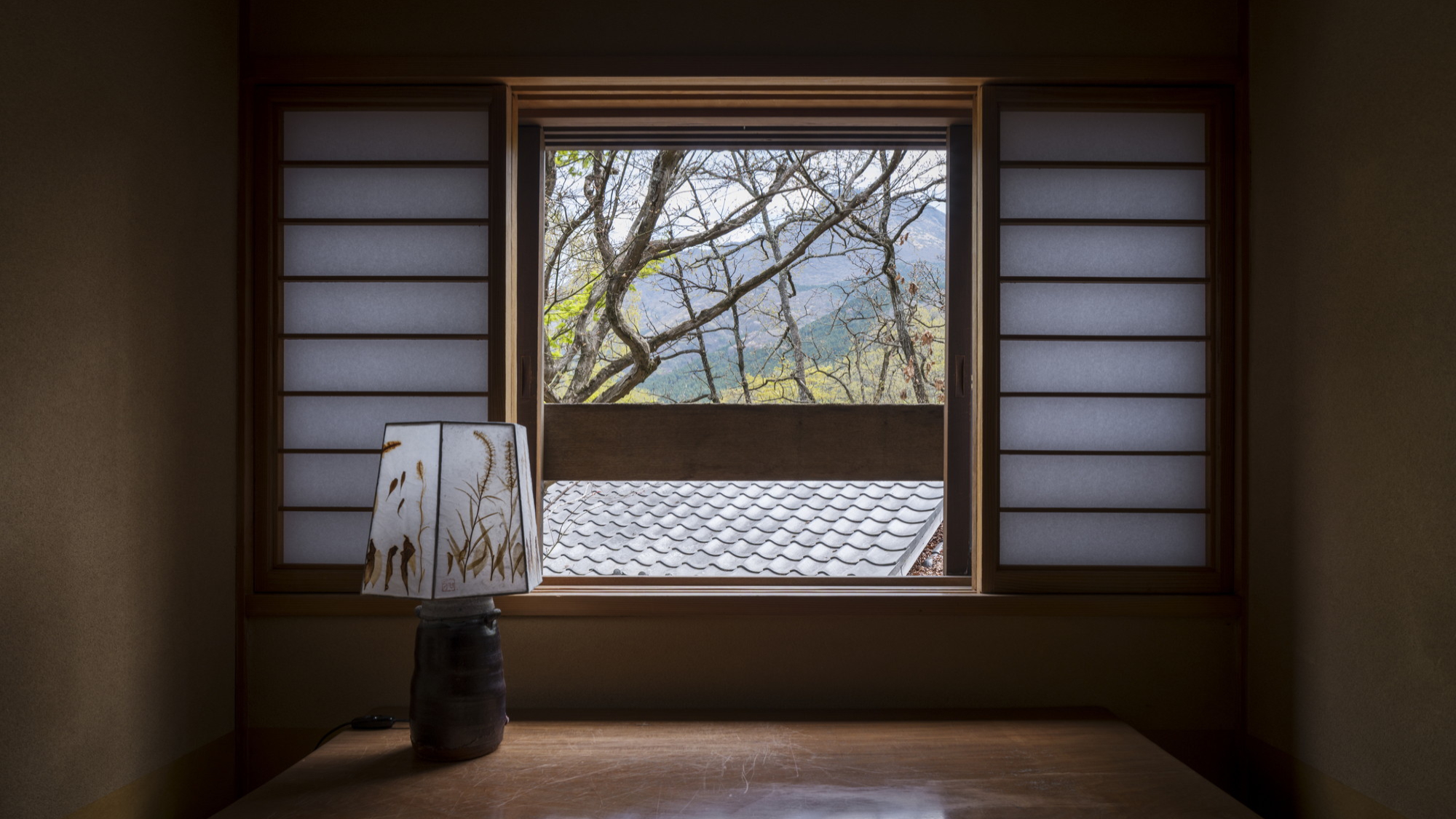 温泉内湯・テラス付 和洋室「桑」／2F