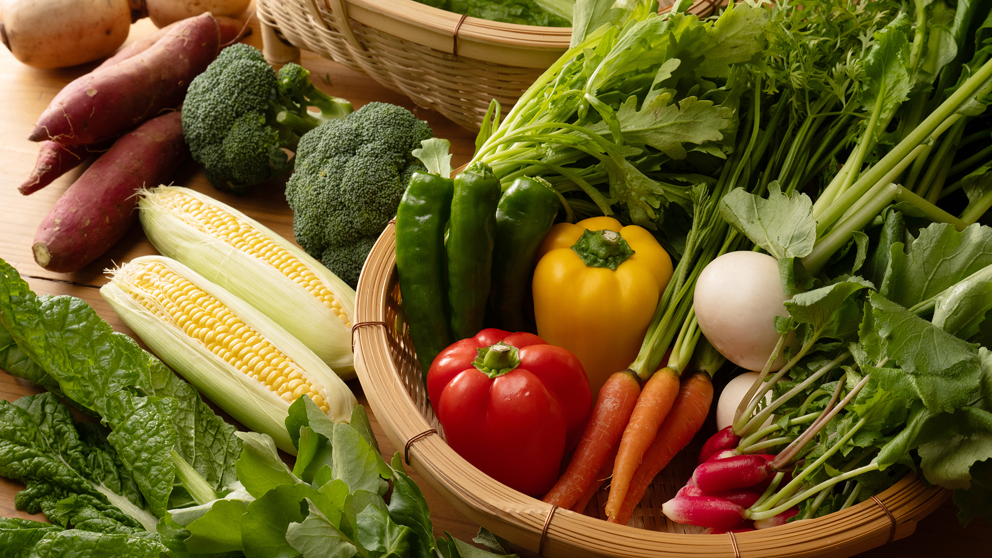 【旬菜イメージ】地産の新鮮な野菜をご提供いたします