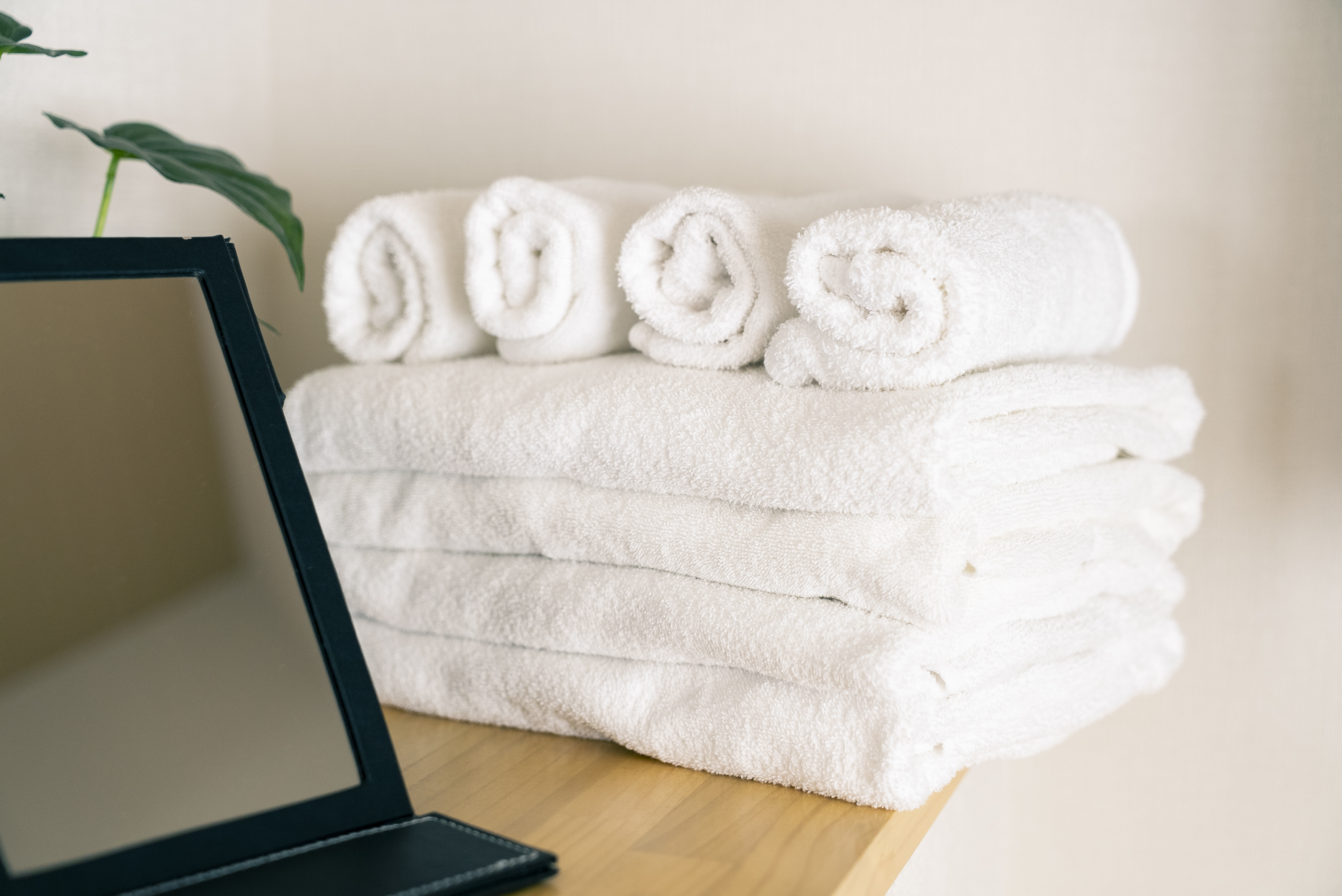 清潔なバスタオル・ハンドタオル