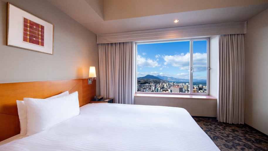 デラックスセミダブルルーム（別府側・お昼の景色）