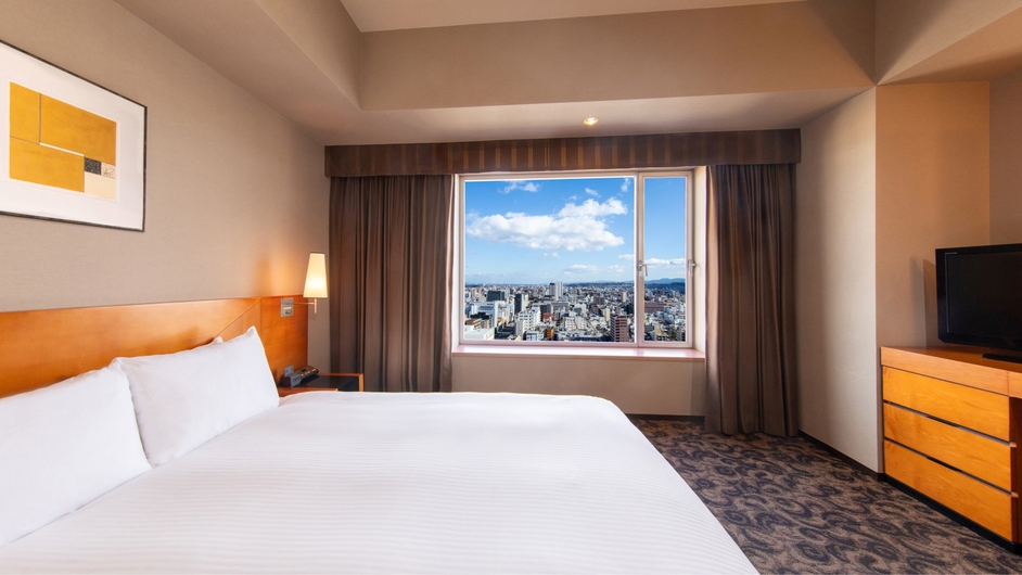 デラックスダブルルーム(大分側・お昼の景色)