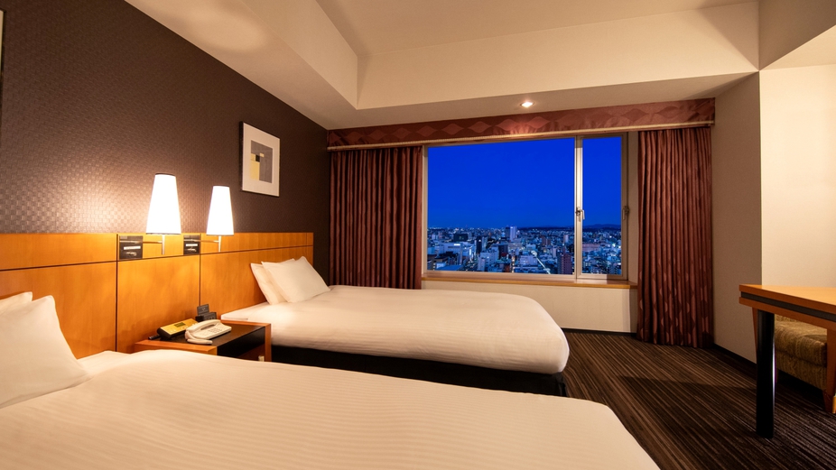 スーペリアツインルーム（大分側・夜の景色）