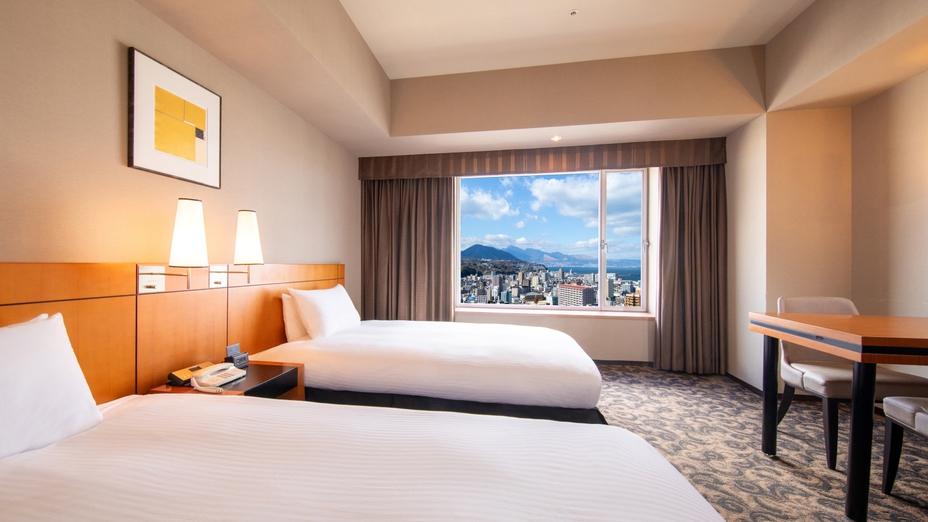 デラックスツインルーム（別府側・お昼の景色）