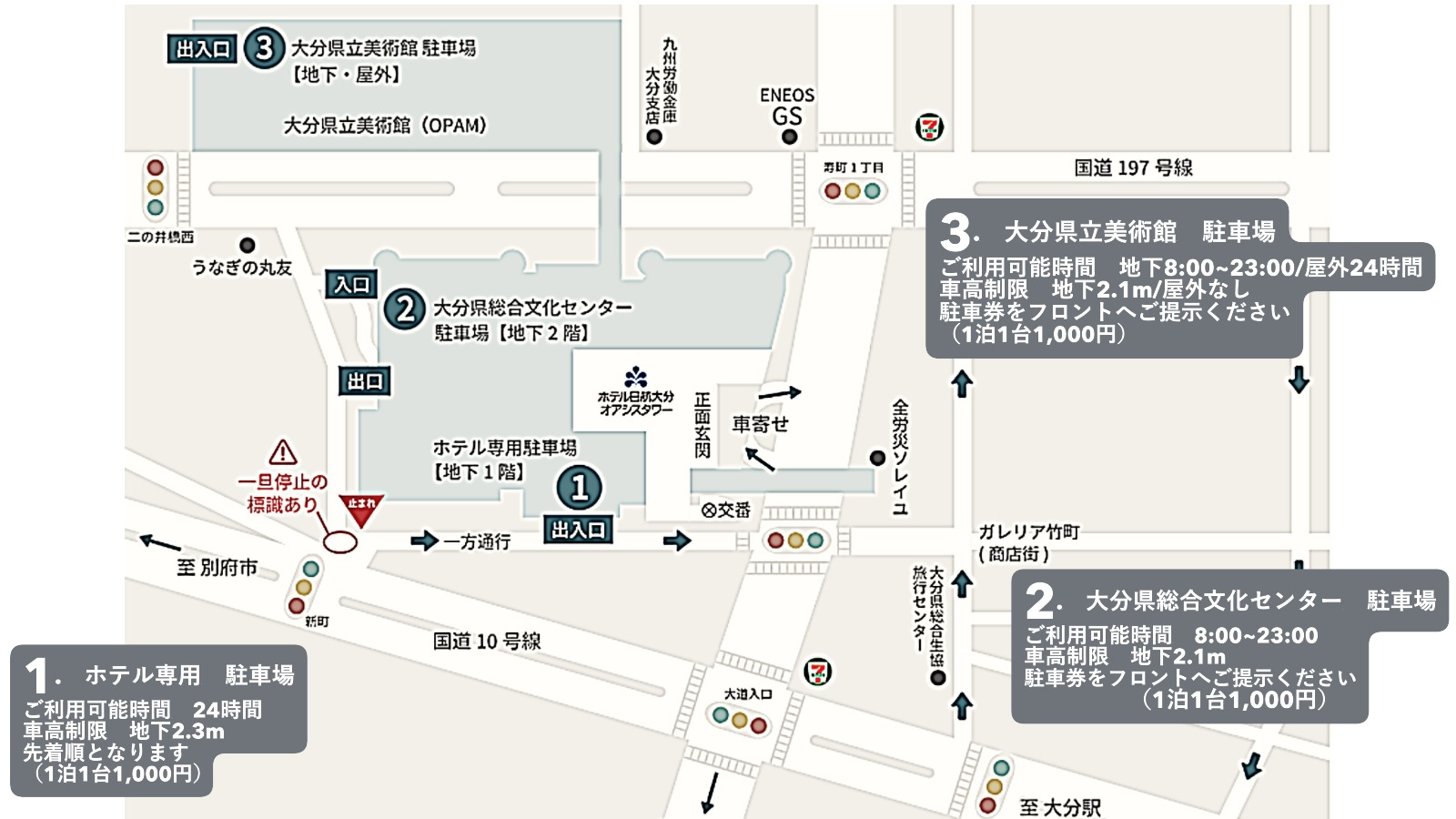駐車場のご案内