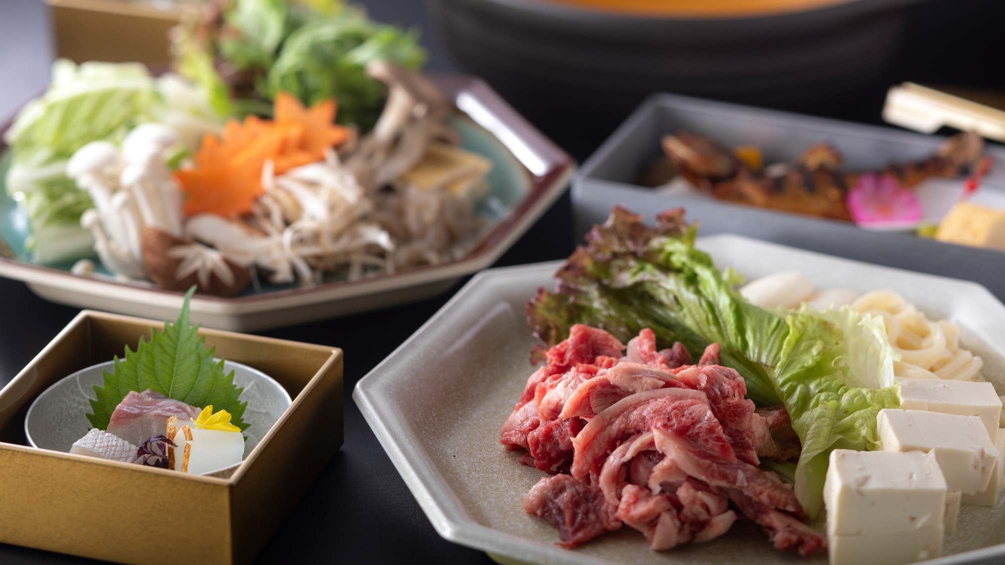 津山のご当地鍋を味わう「そずり鍋」ディナーセット（グループホテルデリバリー＆温泉入浴付/送迎有）