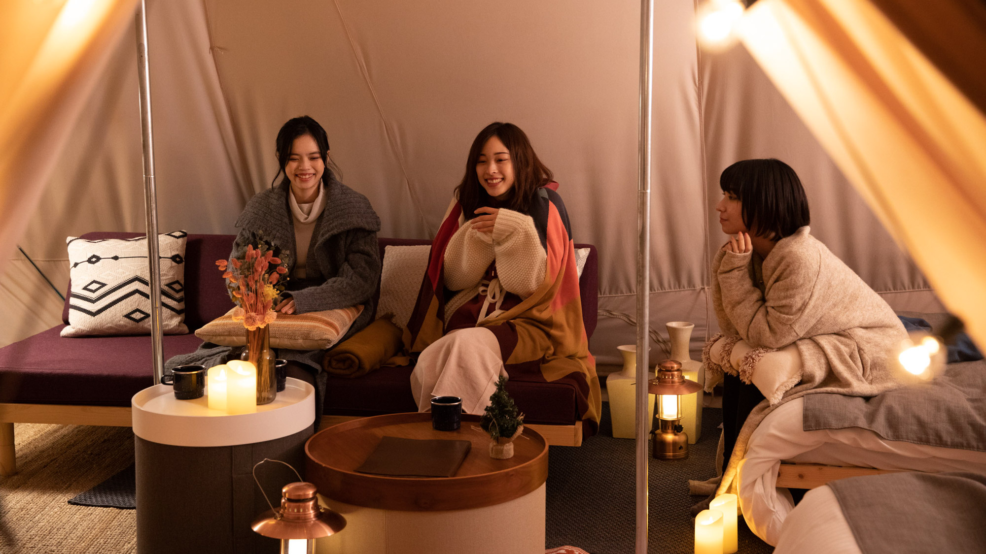 【GRACE TENT】灯りと笑顔に包まれて。冬の夜も、心からぽかぽかに。
