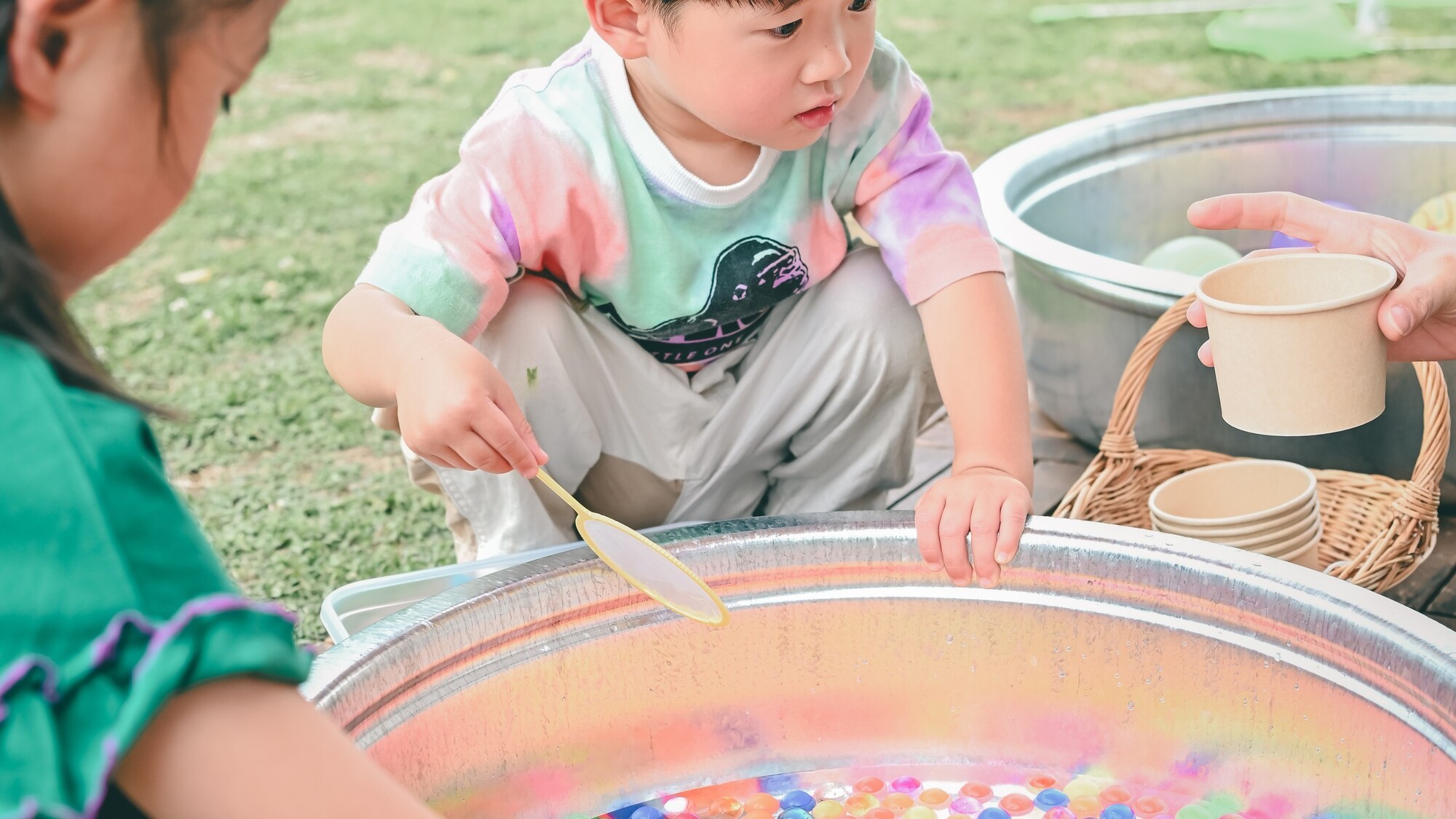 夏季限定！縁日でスーパーボールすくい