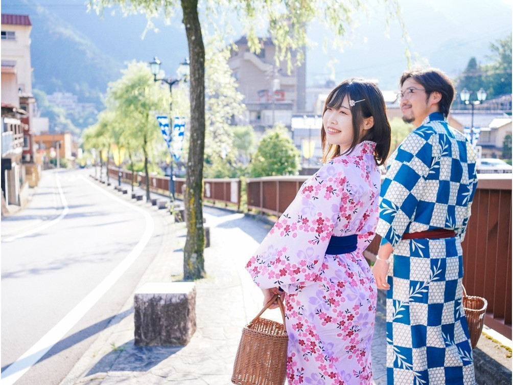 下呂温泉街の外湯＆グルメ巡りに最適＆和モダン旅館のシンプル朝食付プラン