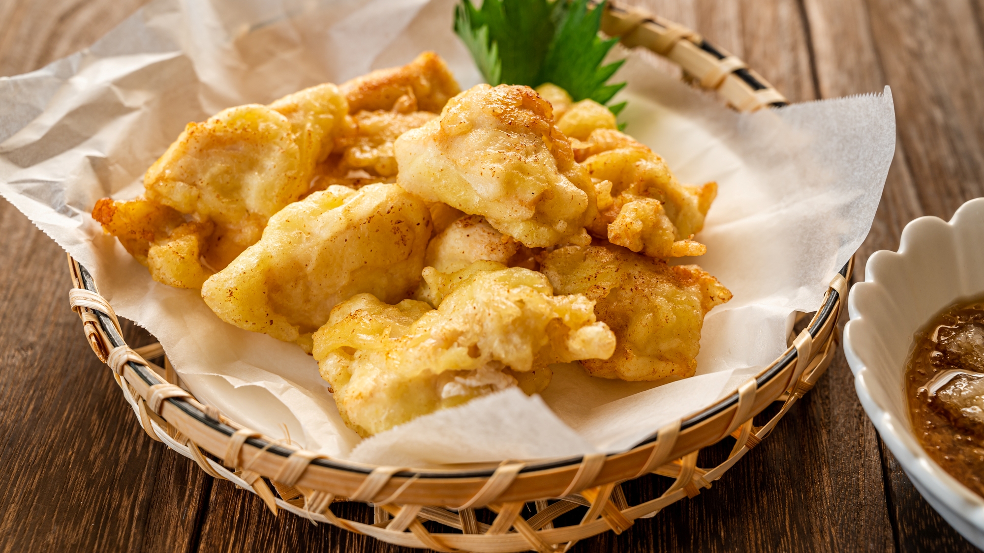 ホテル近くで「とり天」を堪能！